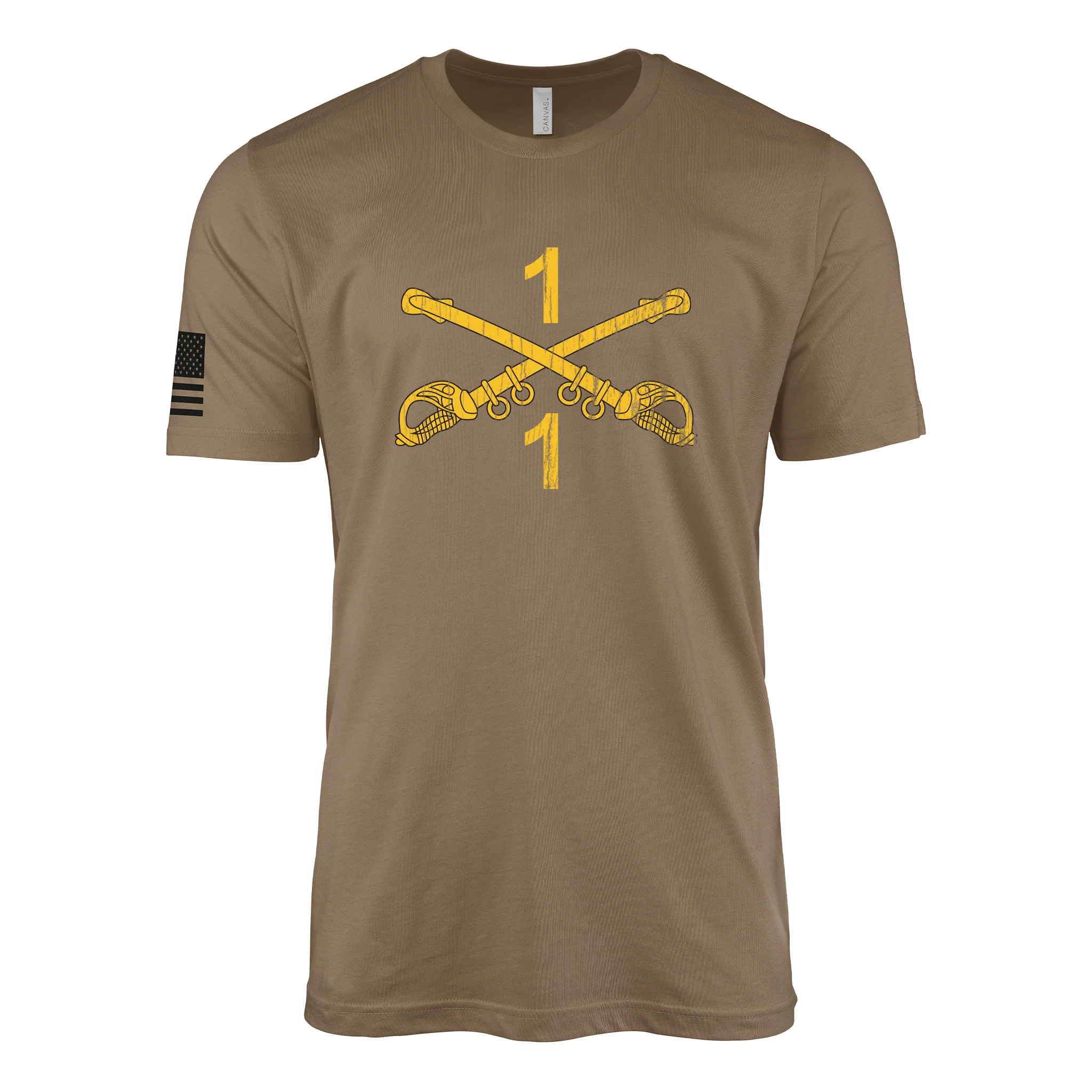 1-1 CAV "Blackhawks" Cavalry Sabers T-Shirt - Image 5
