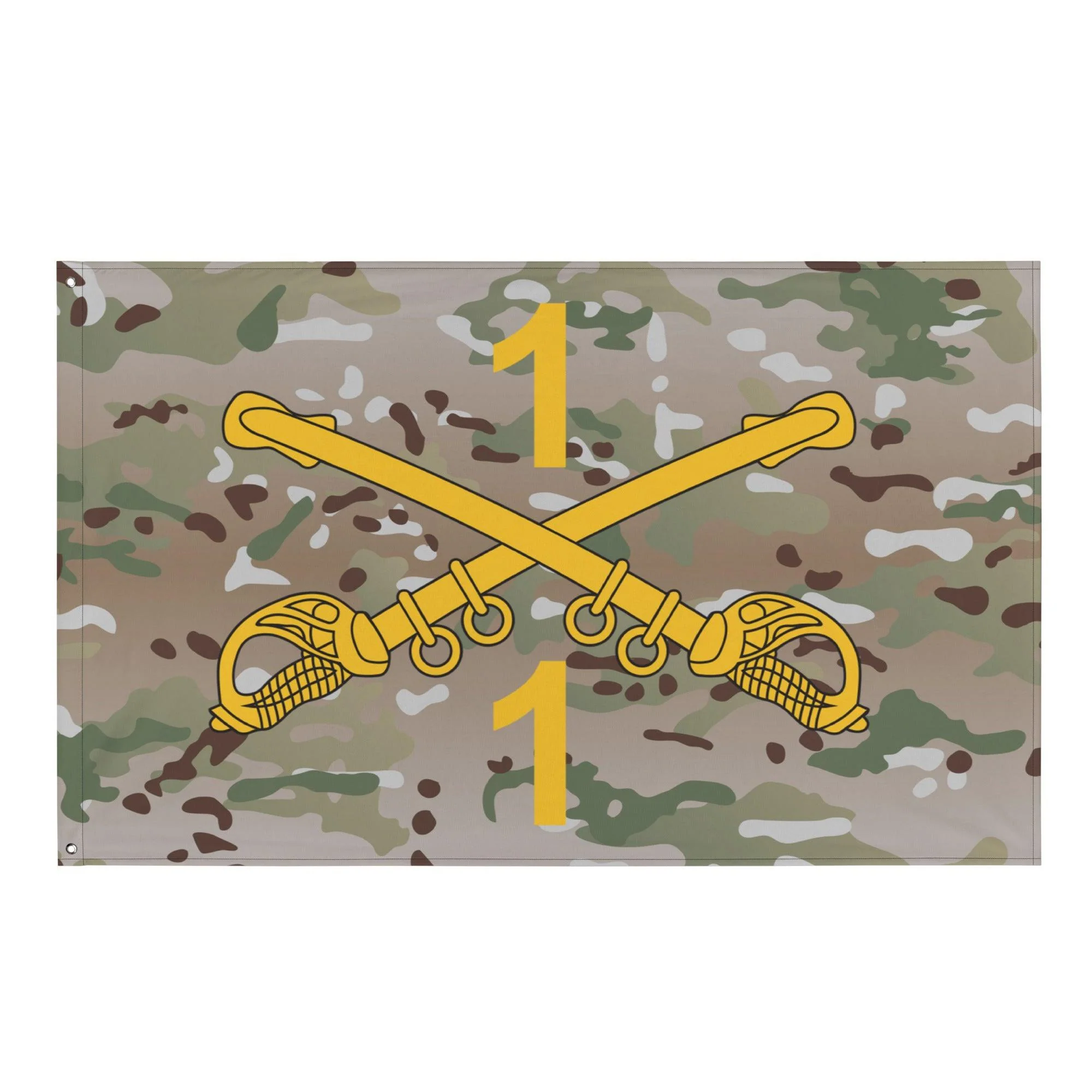 1-1 CAV "Blackhawks" Multicam Wall Flag - Image 5