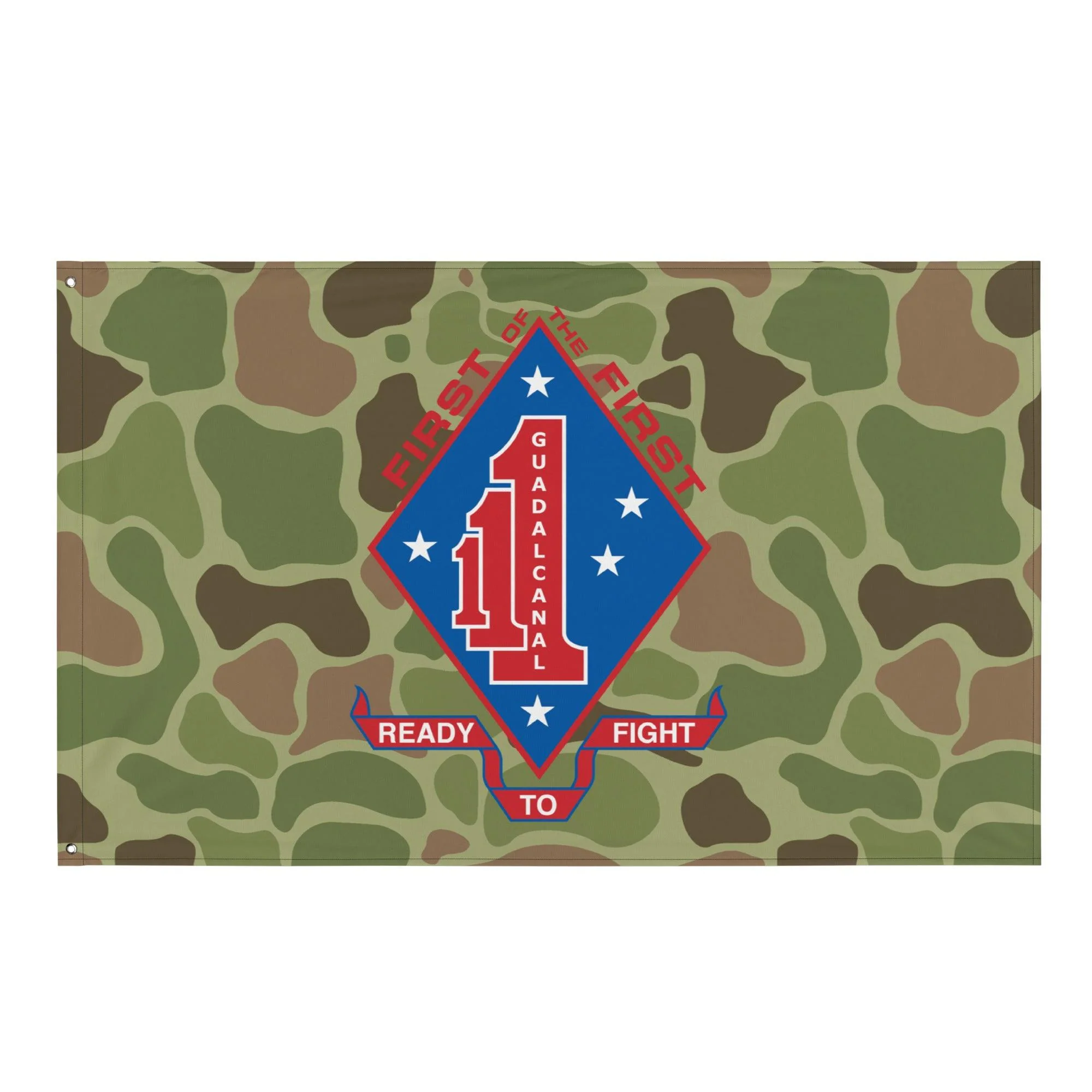 1st Battalion 1st Marines (1/1 Marines) Frogskin Camo Flag
