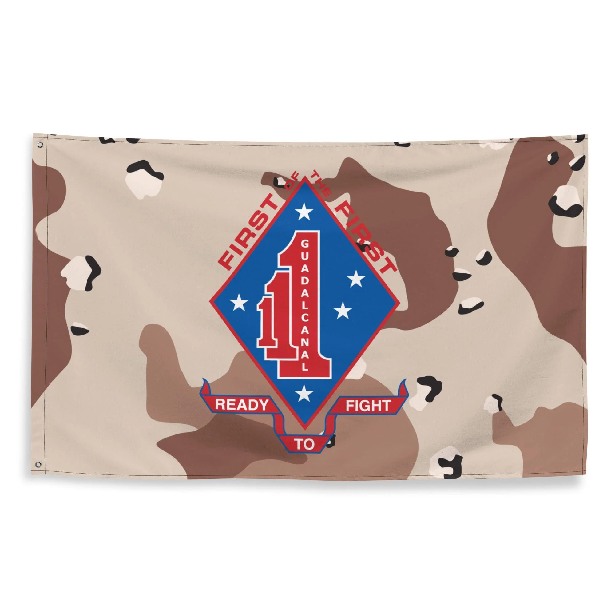 1/1 Marines Chocolate-Chip Camouflage Flag - Image 3