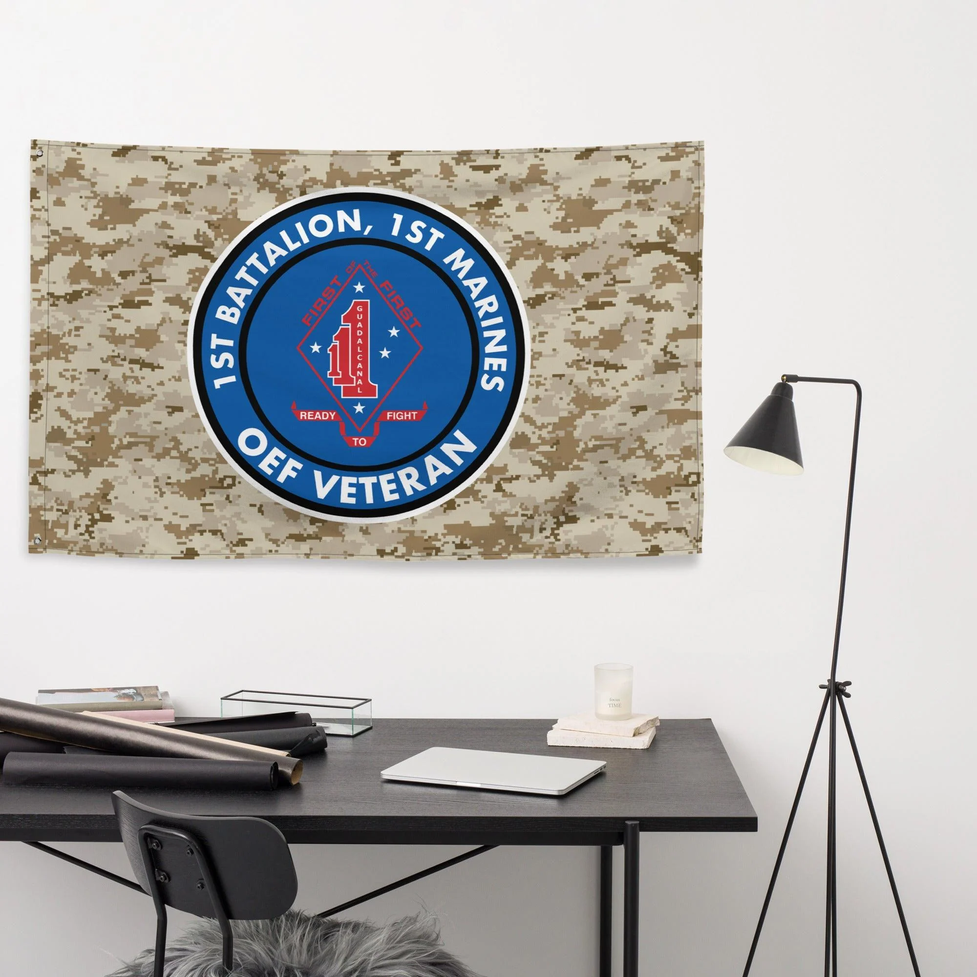 1/1 Marines Operation Enduring Freedom Veteran MARPAT Flag - Image 3