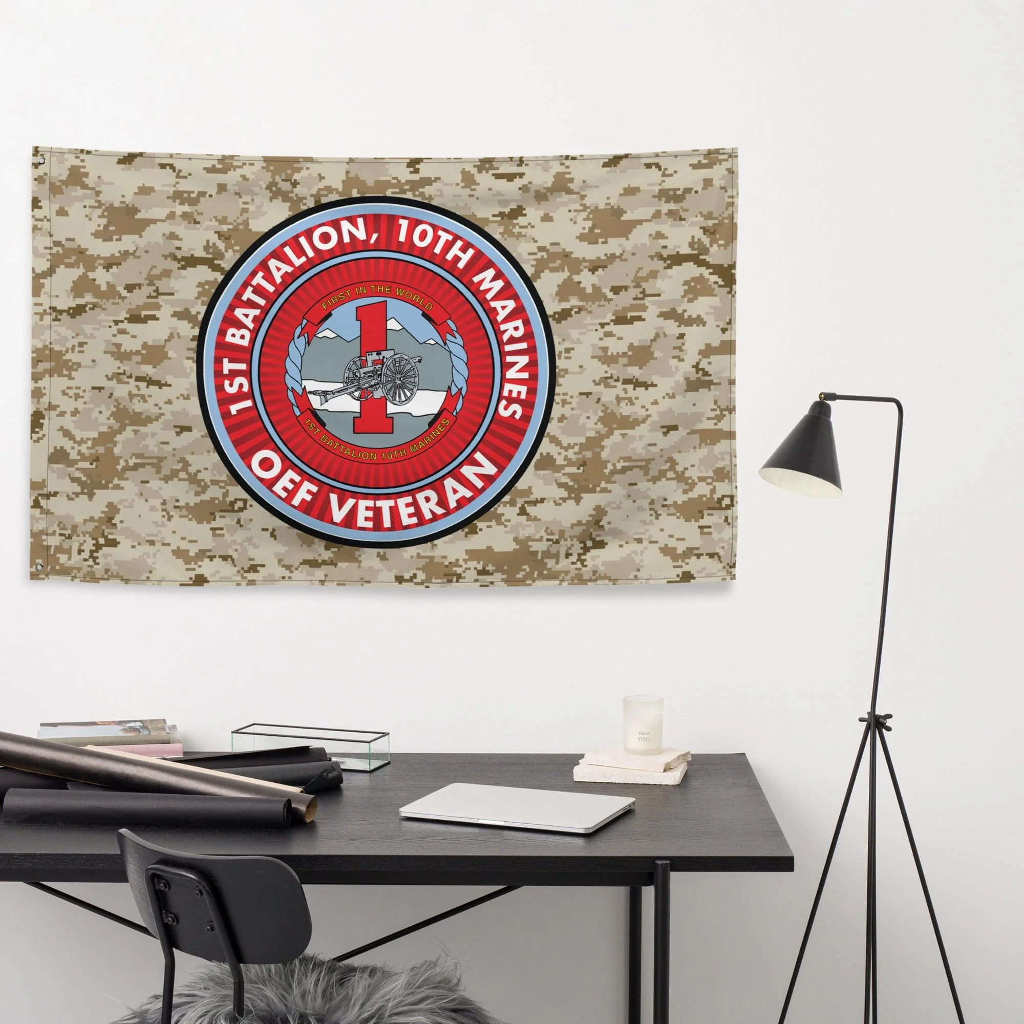 1/10 Marines Operation Enduring Freedom Veteran MARPAT Flag - Image 3