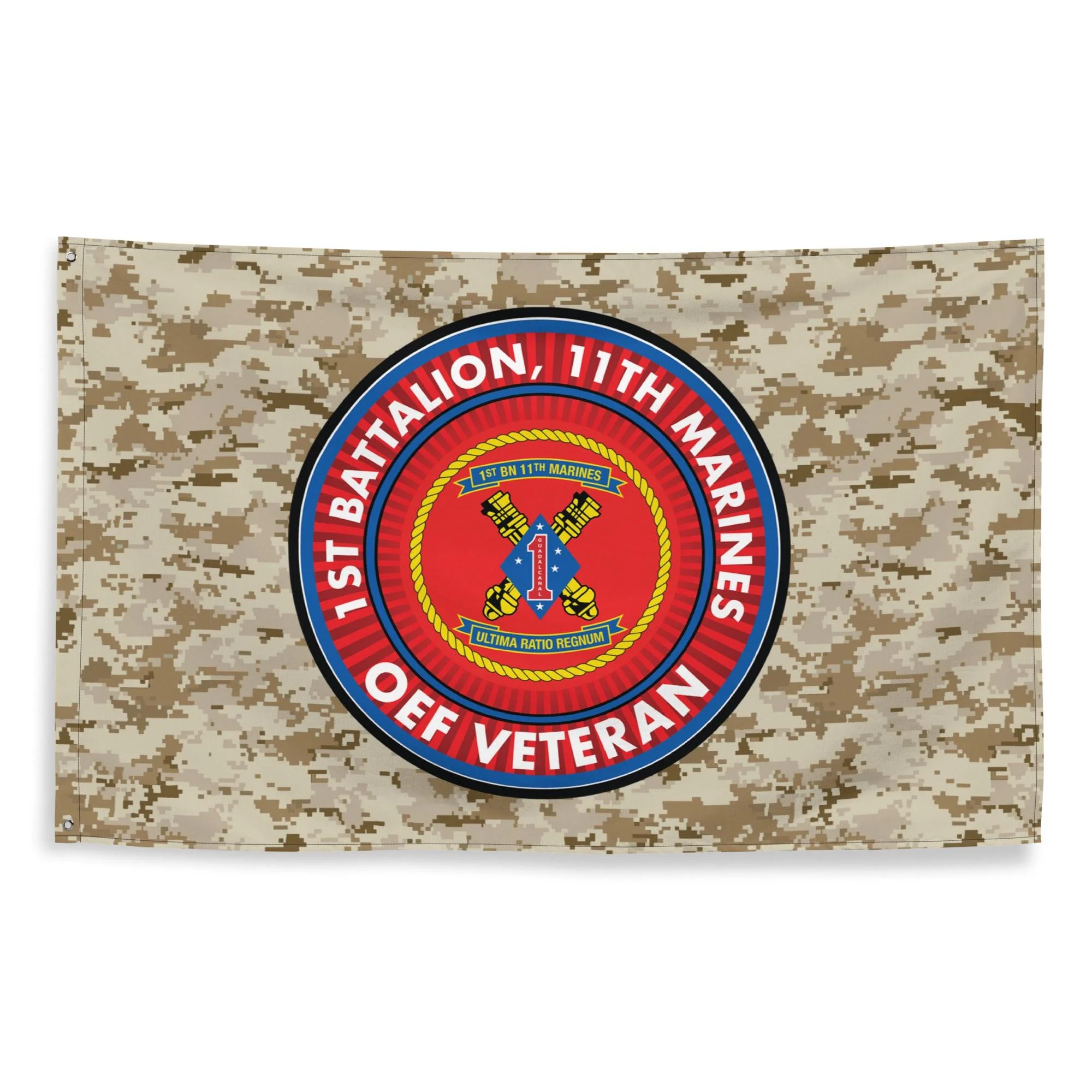 1/11 Marines Operation Enduring Freedom Veteran MARPAT Flag - Image 4