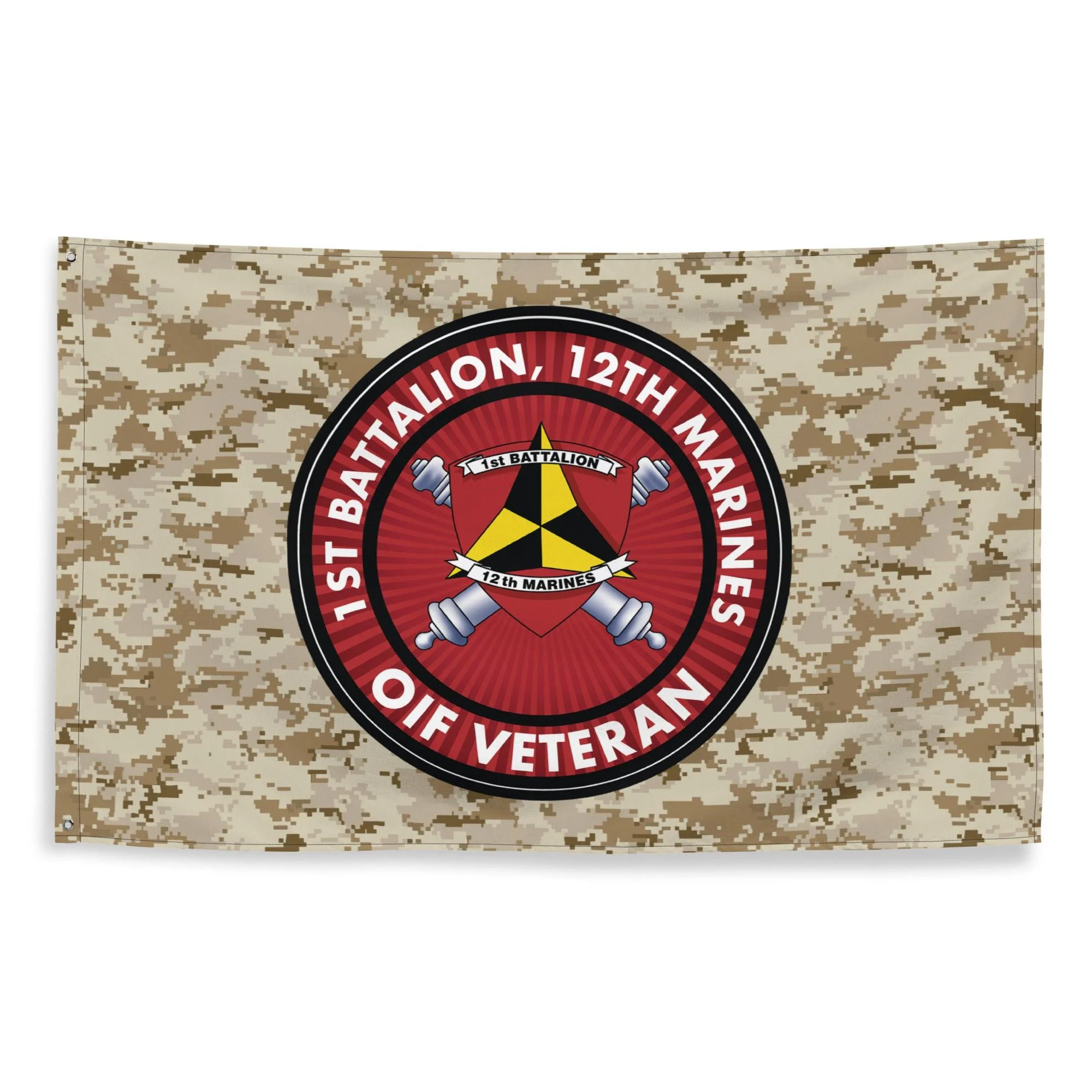 1/12 Marines OIF Veteran Emblem MARPAT Flag - Image 4