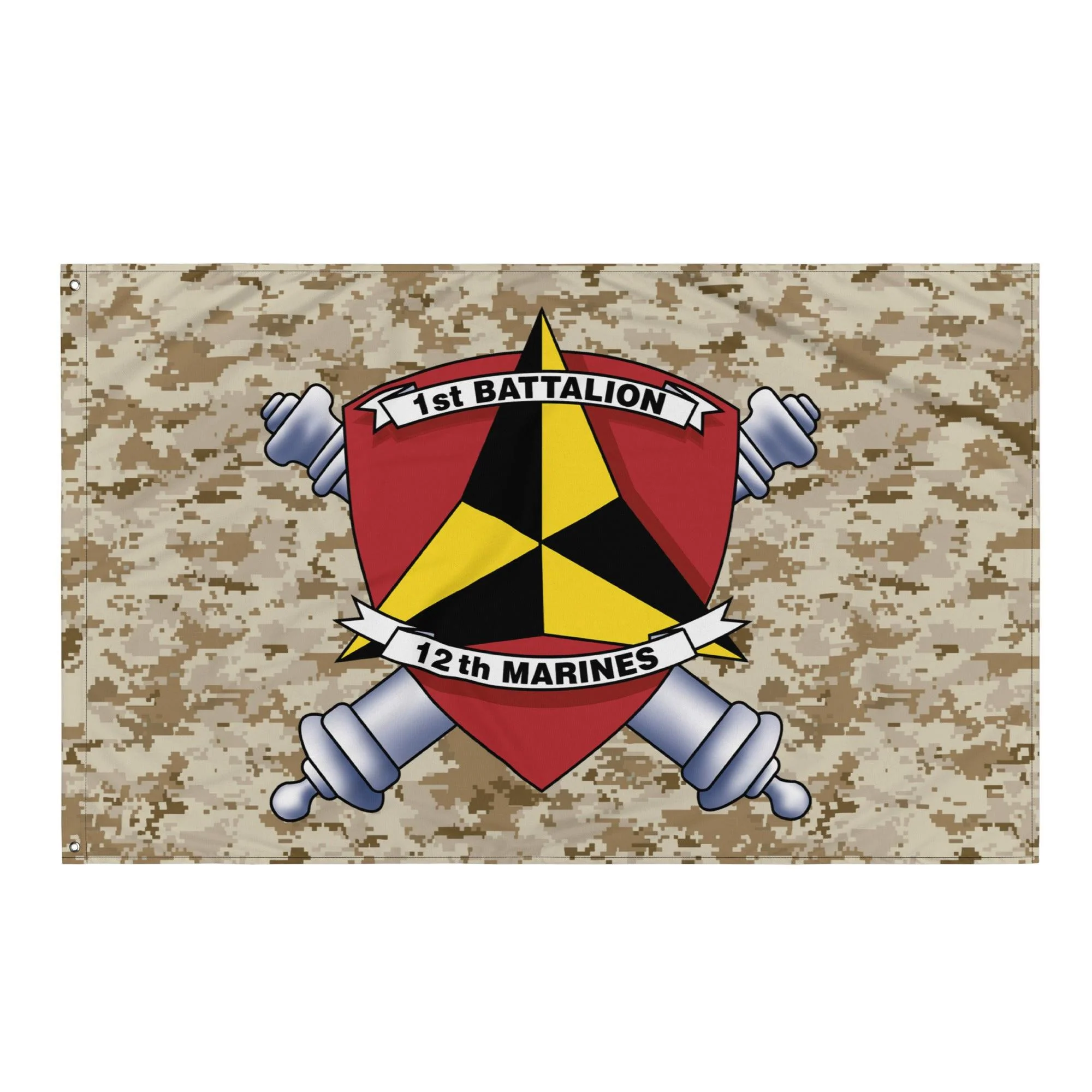 1/12 Marines Unit Emblem MARPAT Camo Flag
