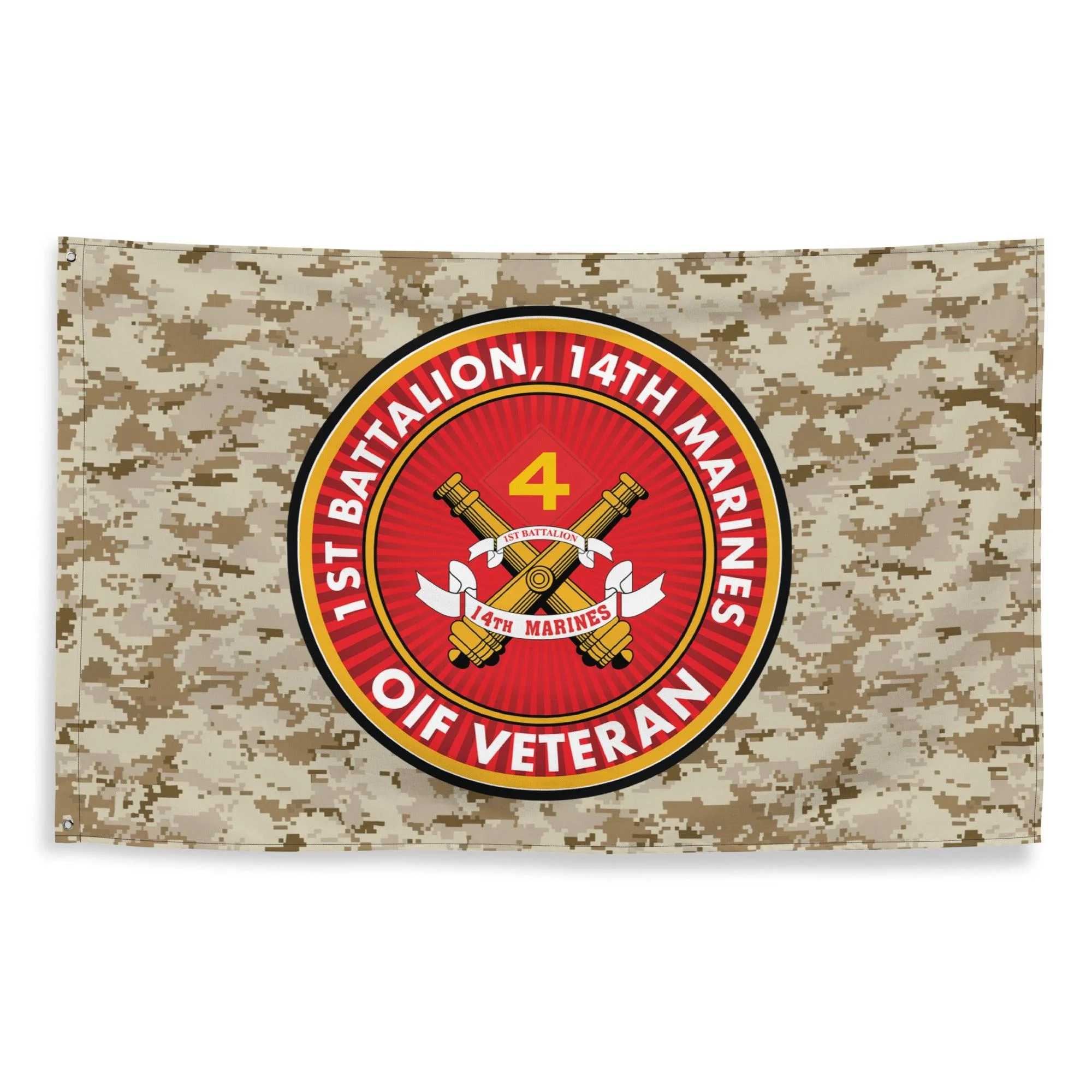 1/14 Marines OIF Veteran Emblem MARPAT Flag - Image 4