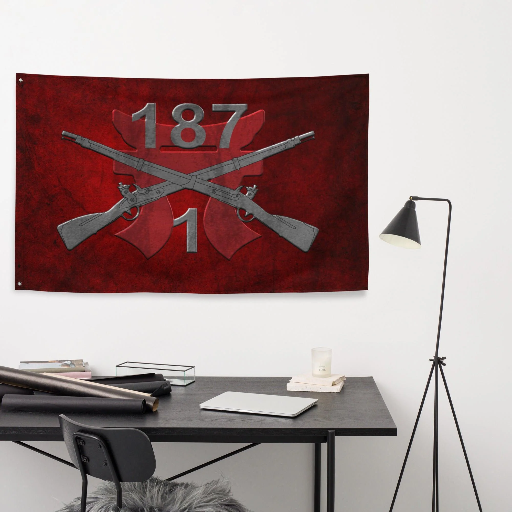 1-187 Infantry Regiment "Leader Rakkasan" Torii Flag - Image 4