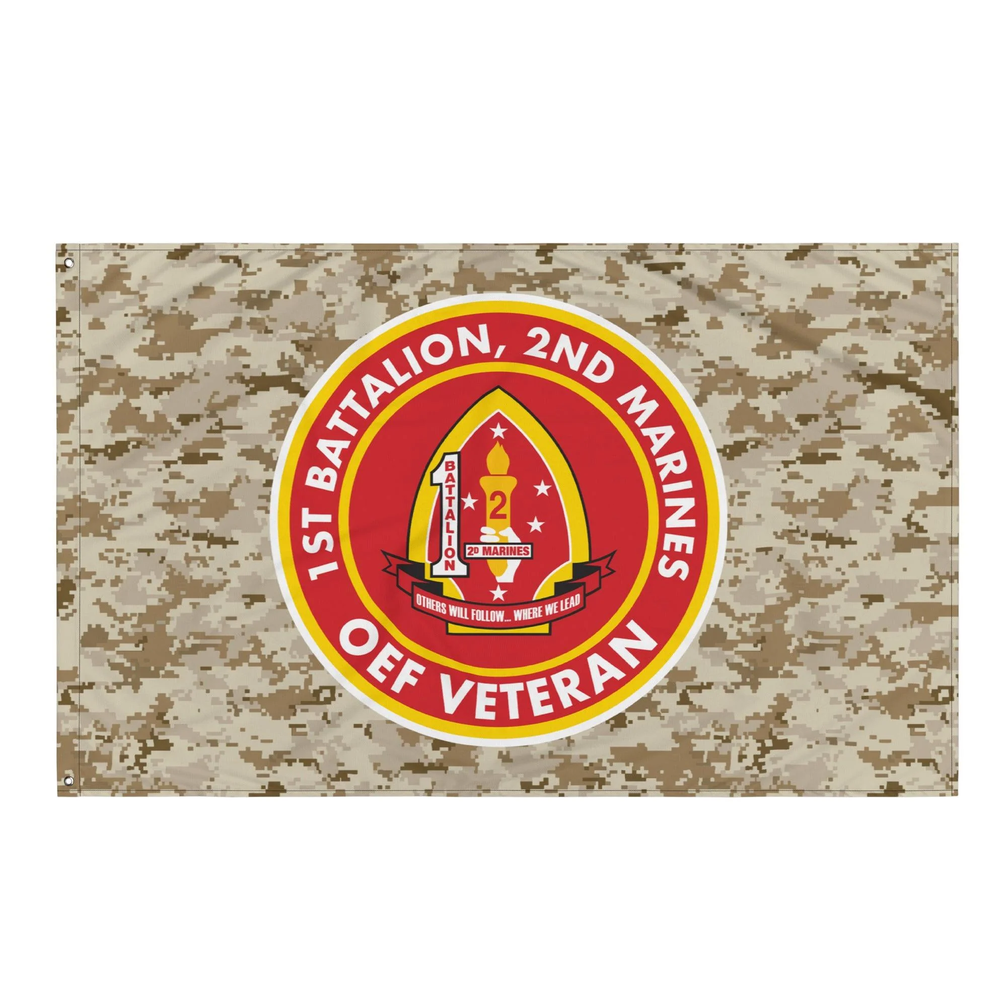 1/2 Marines Operation Enduring Freedom Veteran MARPAT Flag