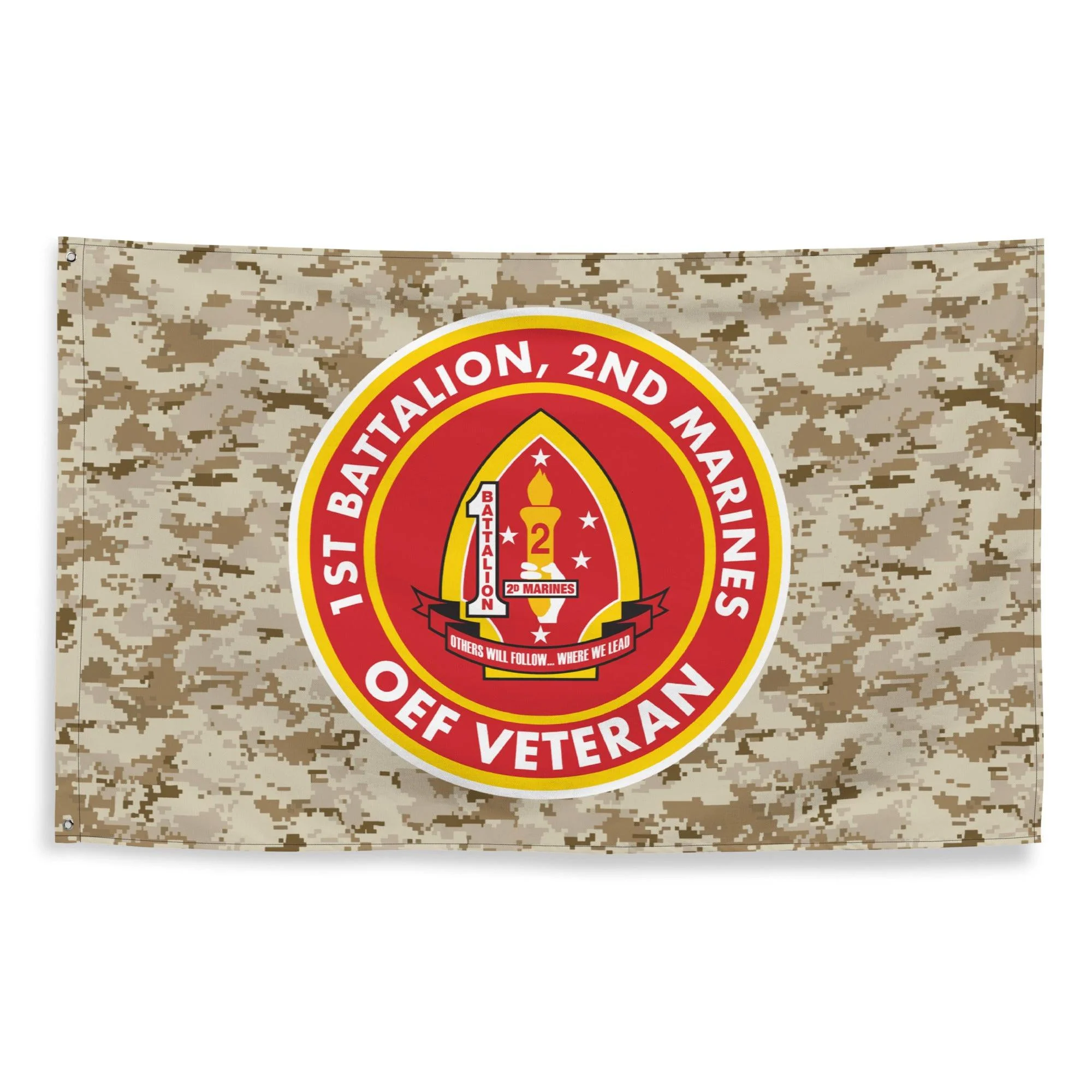 1/2 Marines Operation Enduring Freedom Veteran MARPAT Flag - Image 4
