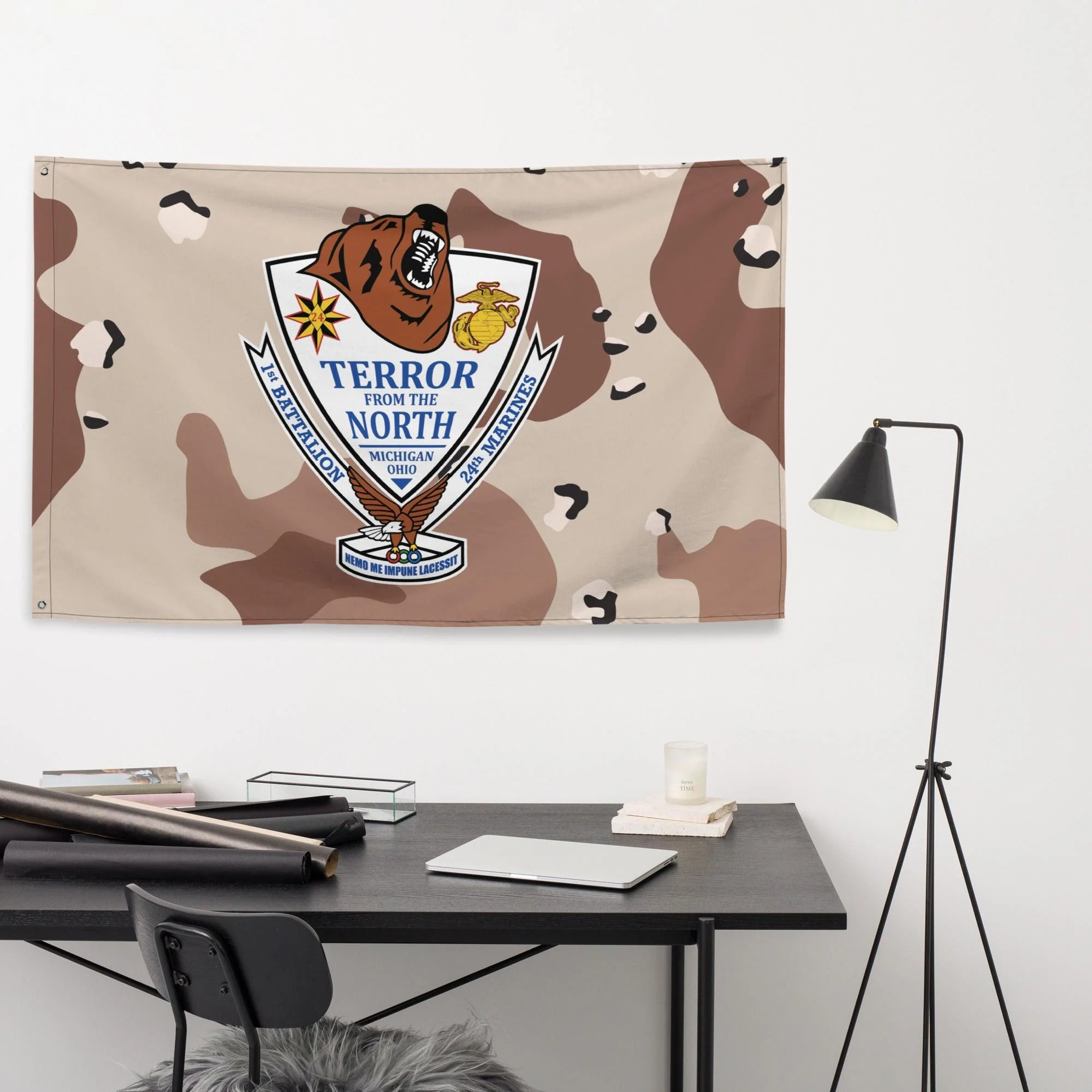 1/24 Marines Chocolate-Chip Camouflage Flag - Image 2