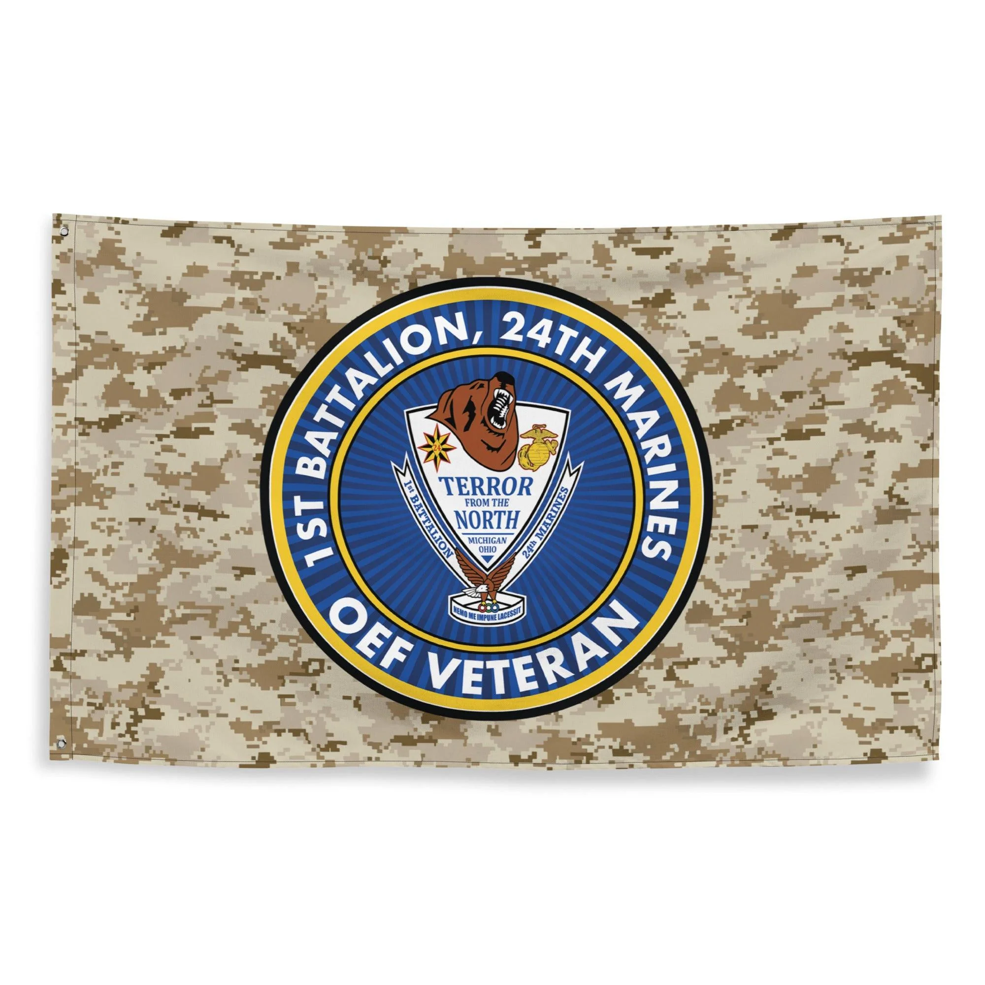 1/24 Marines Operation Enduring Freedom Veteran MARPAT Flag - Image 4