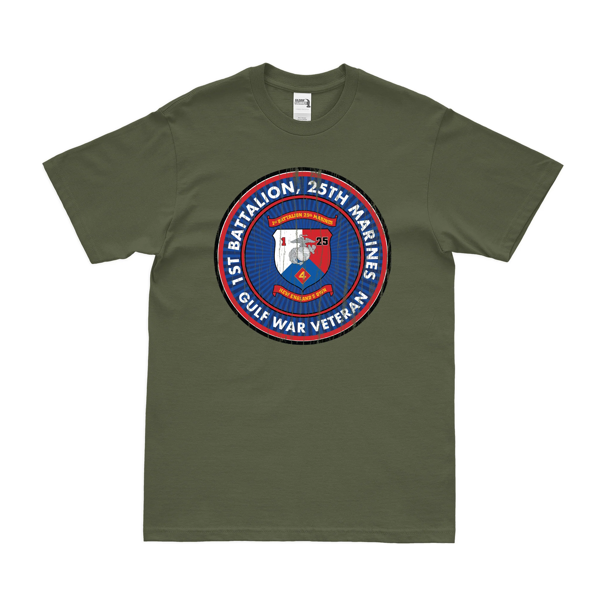 1st Bn 25th Marines (1/25 Marines) Gulf War Veteran T-Shirt - Image 4