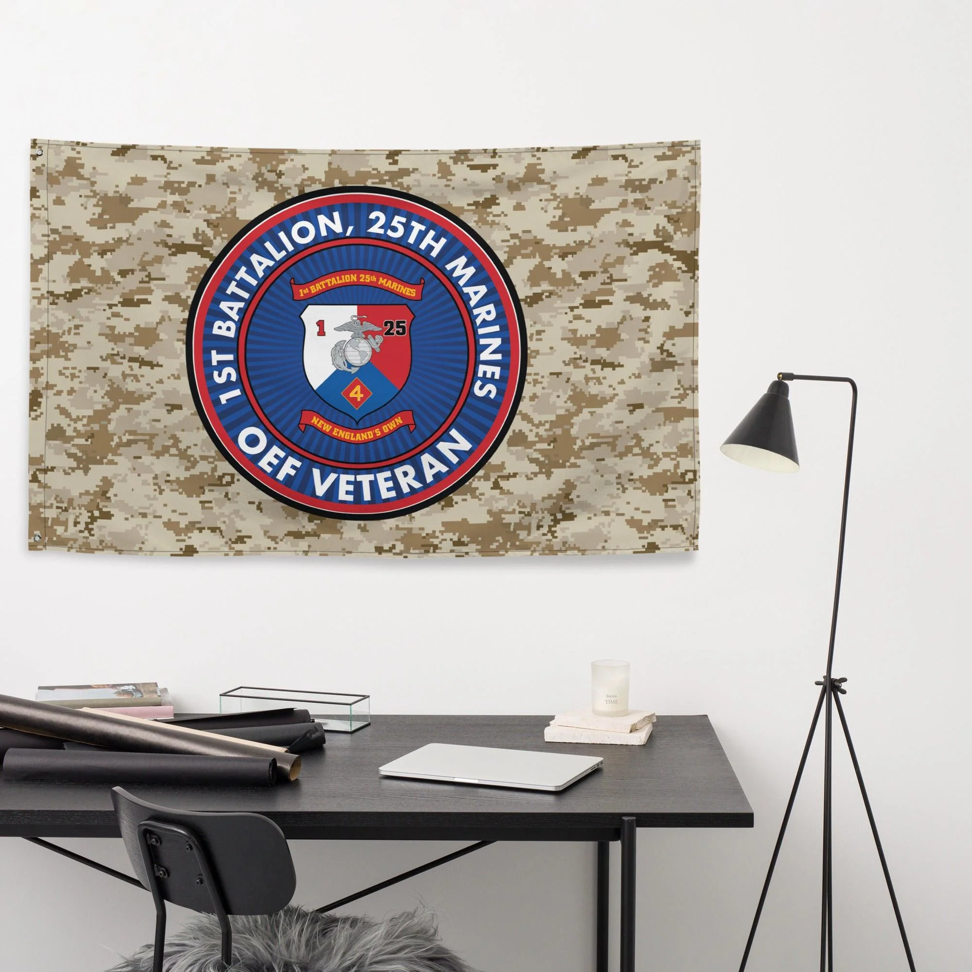 1/25 Marines Operation Enduring Freedom Veteran MARPAT Flag - Image 3