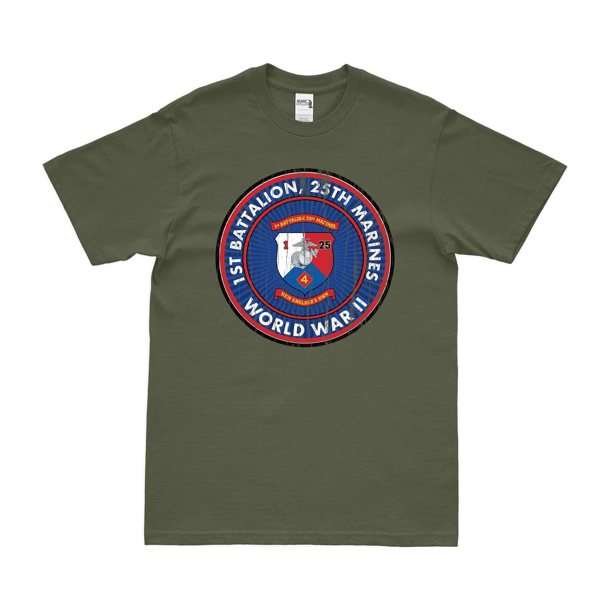 1st Bn 25th Marines (1/25 Marines) World War II T-Shirt - Image 4