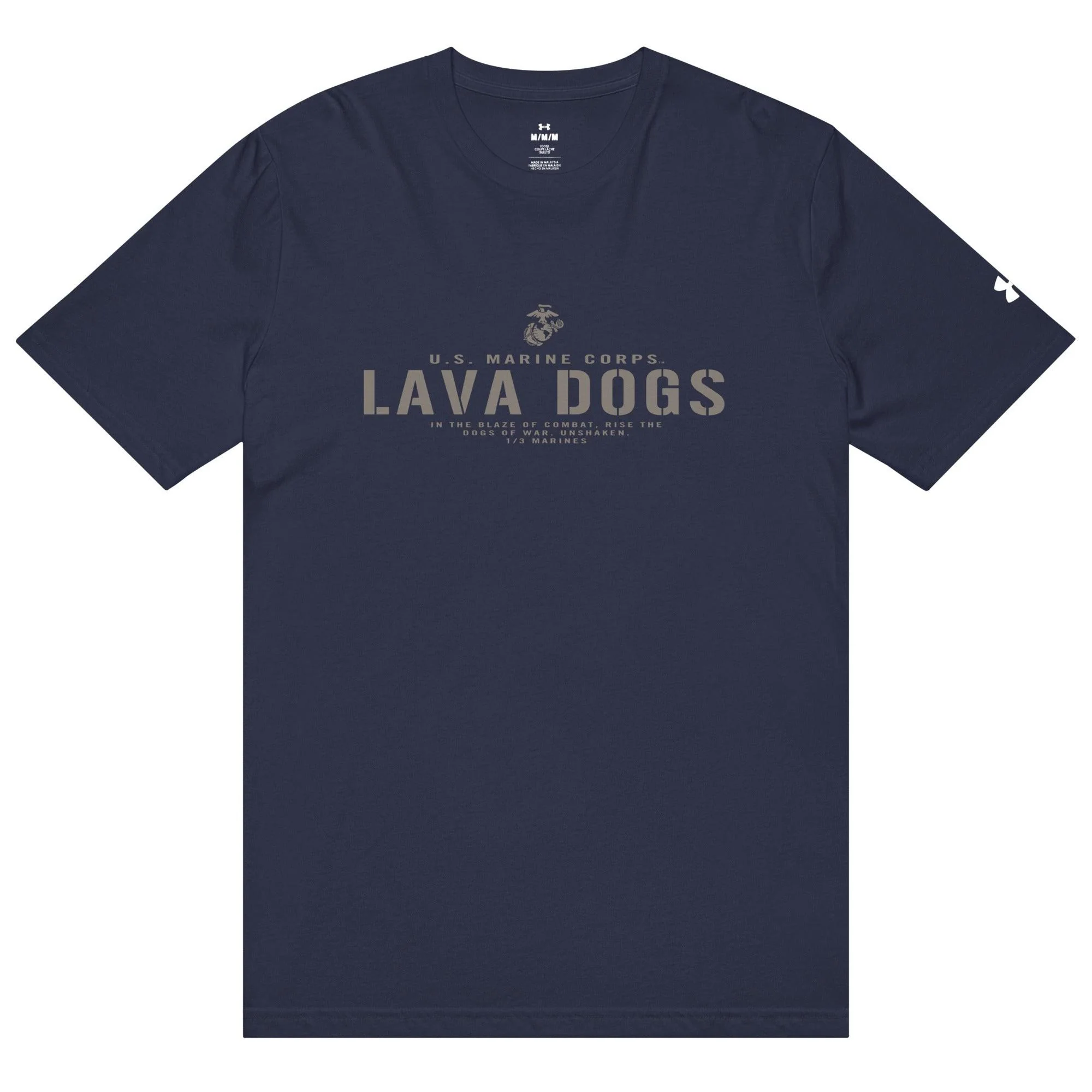 1/3 Marines 'Lava Dogs' Under Armour® Athletic T-Shirt - Image 3