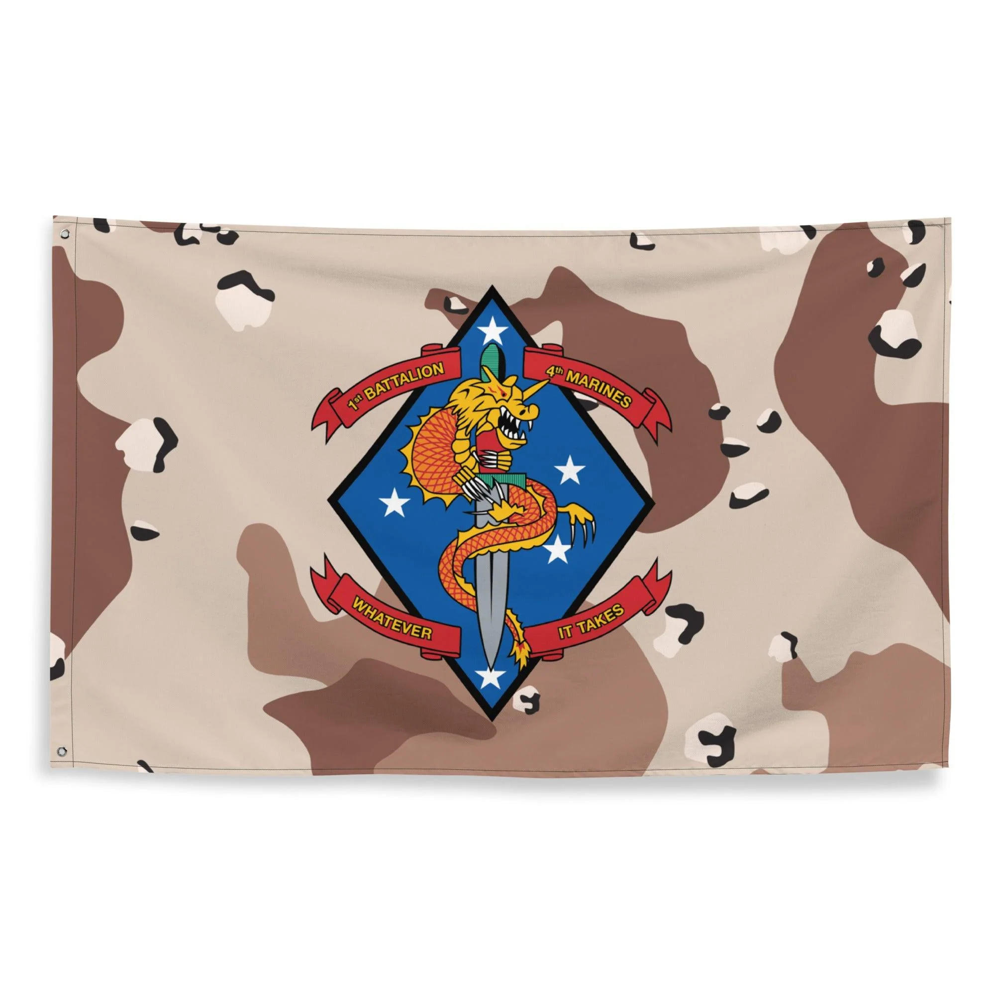 1/4 Marines Chocolate-Chip Camouflage Flag - Image 3