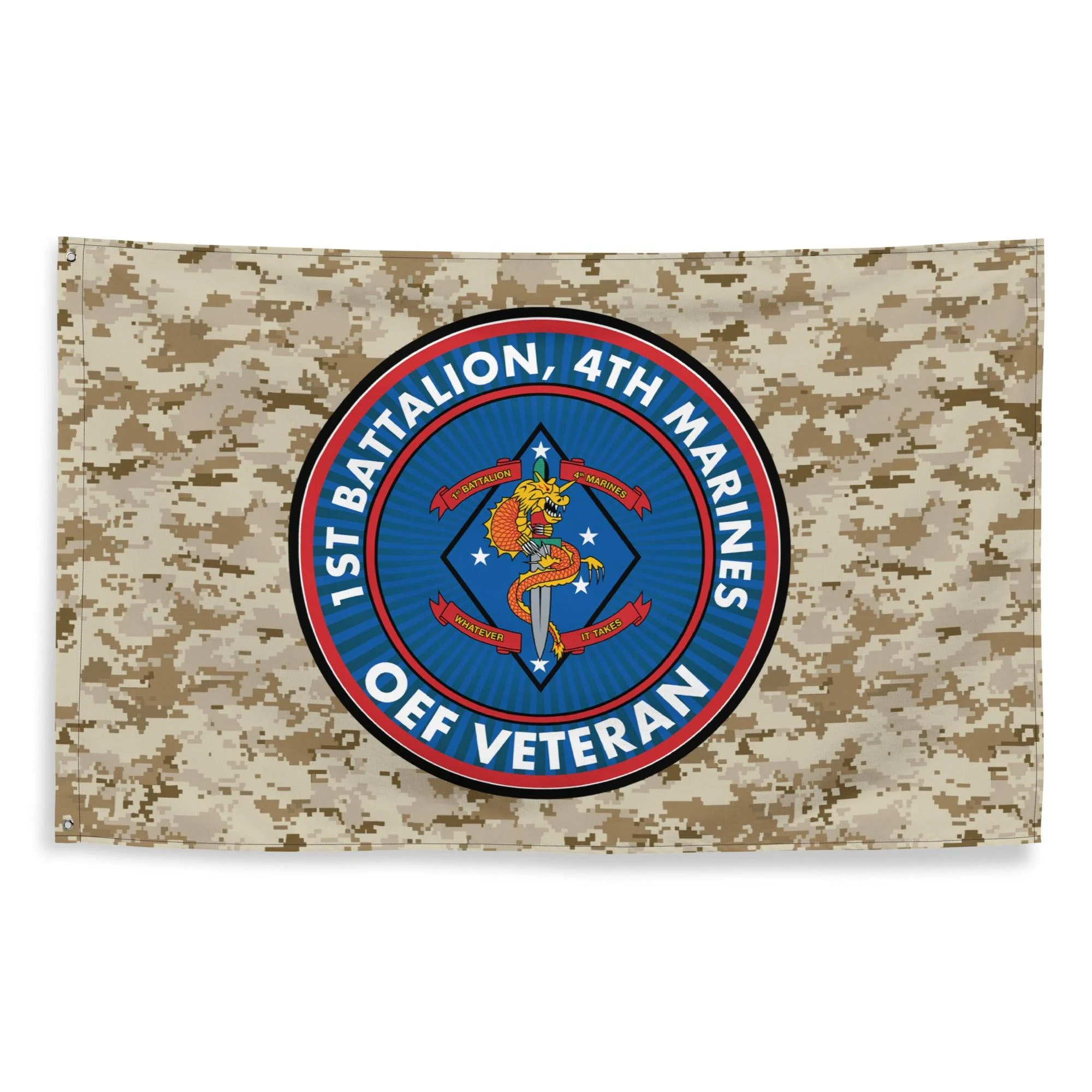 1/4 Marines Operation Enduring Freedom Veteran MARPAT Flag - Image 4