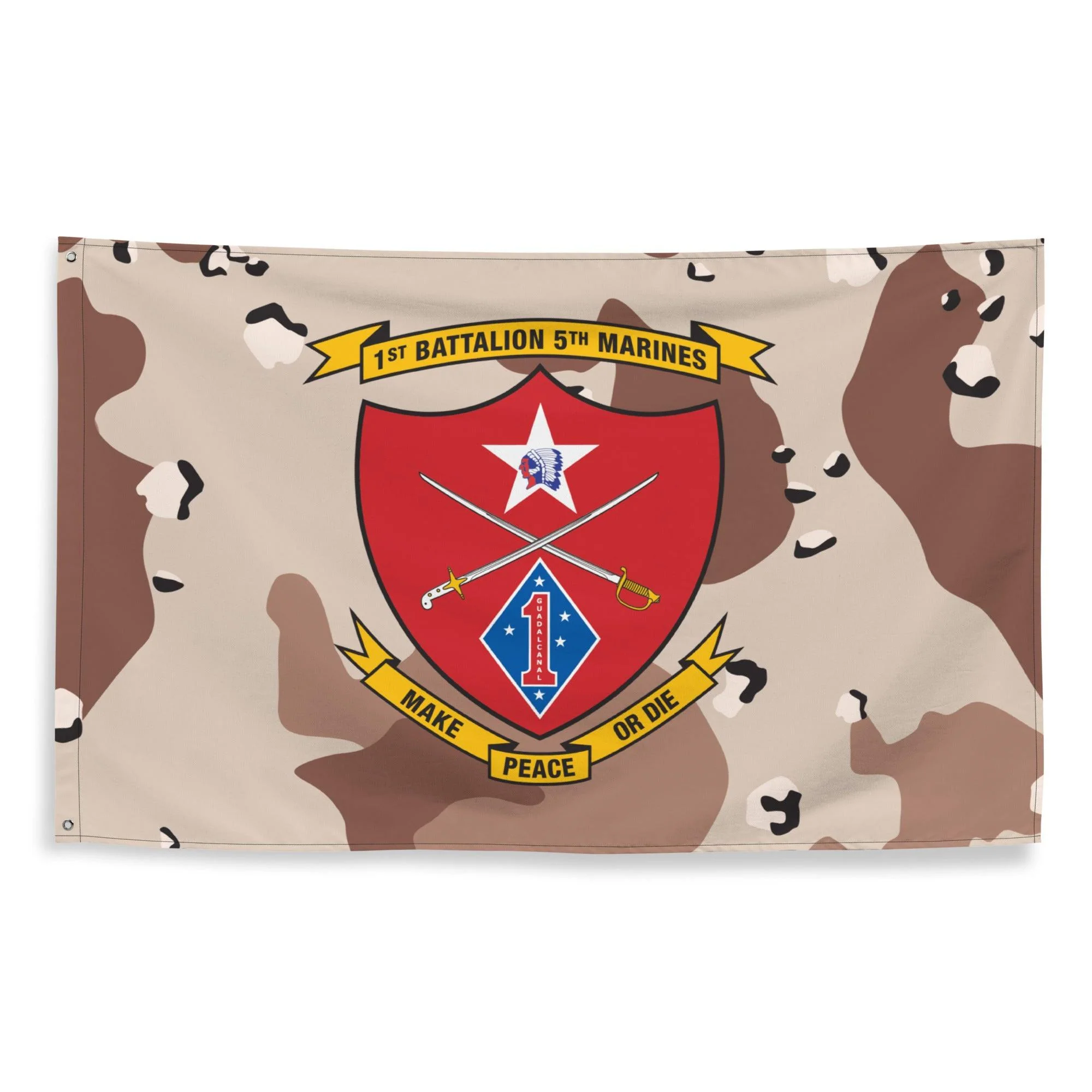1/5 Marines Chocolate-Chip Camouflage Flag - Image 3
