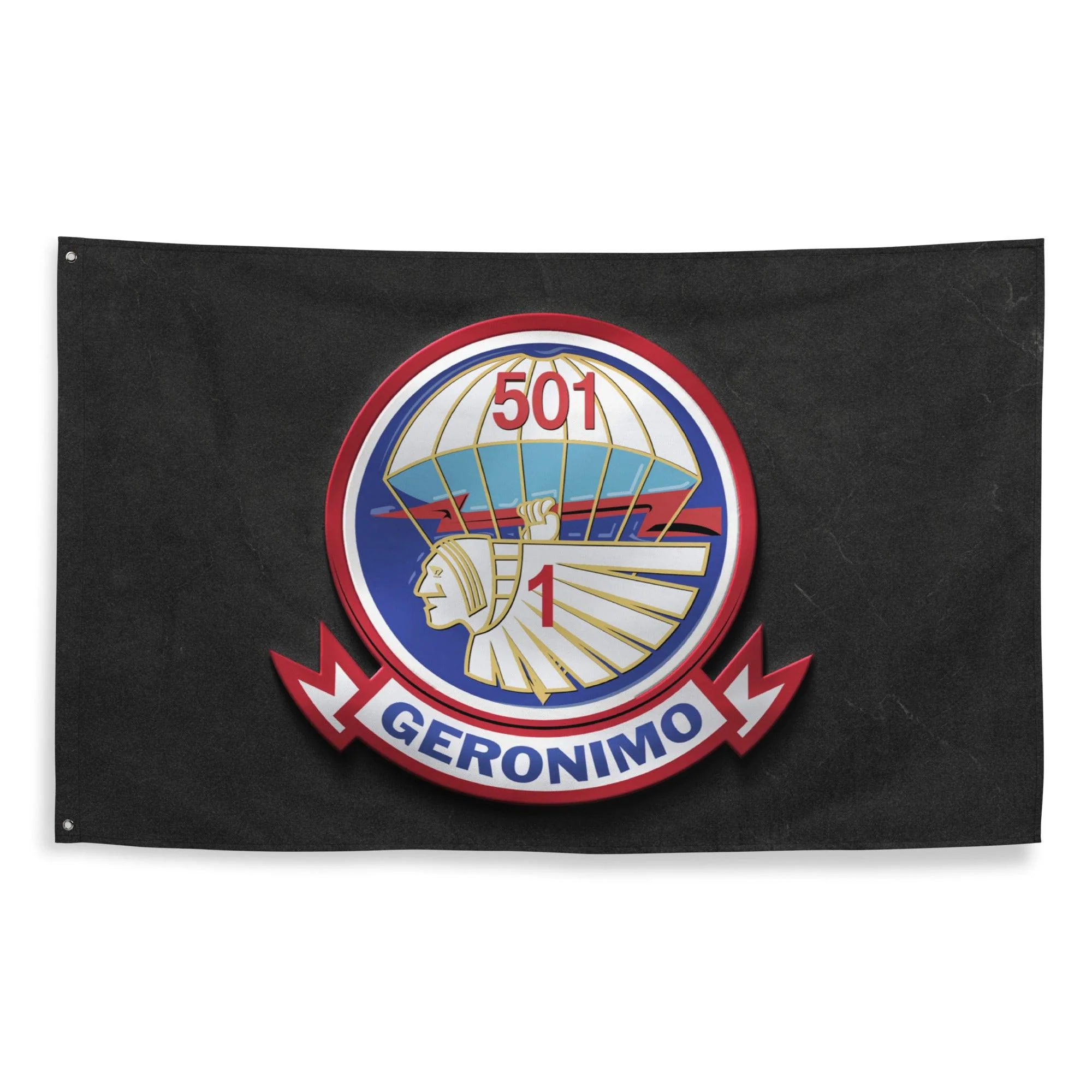 1-501 Airborne Infantry Indoor Wall Flag - Image 4