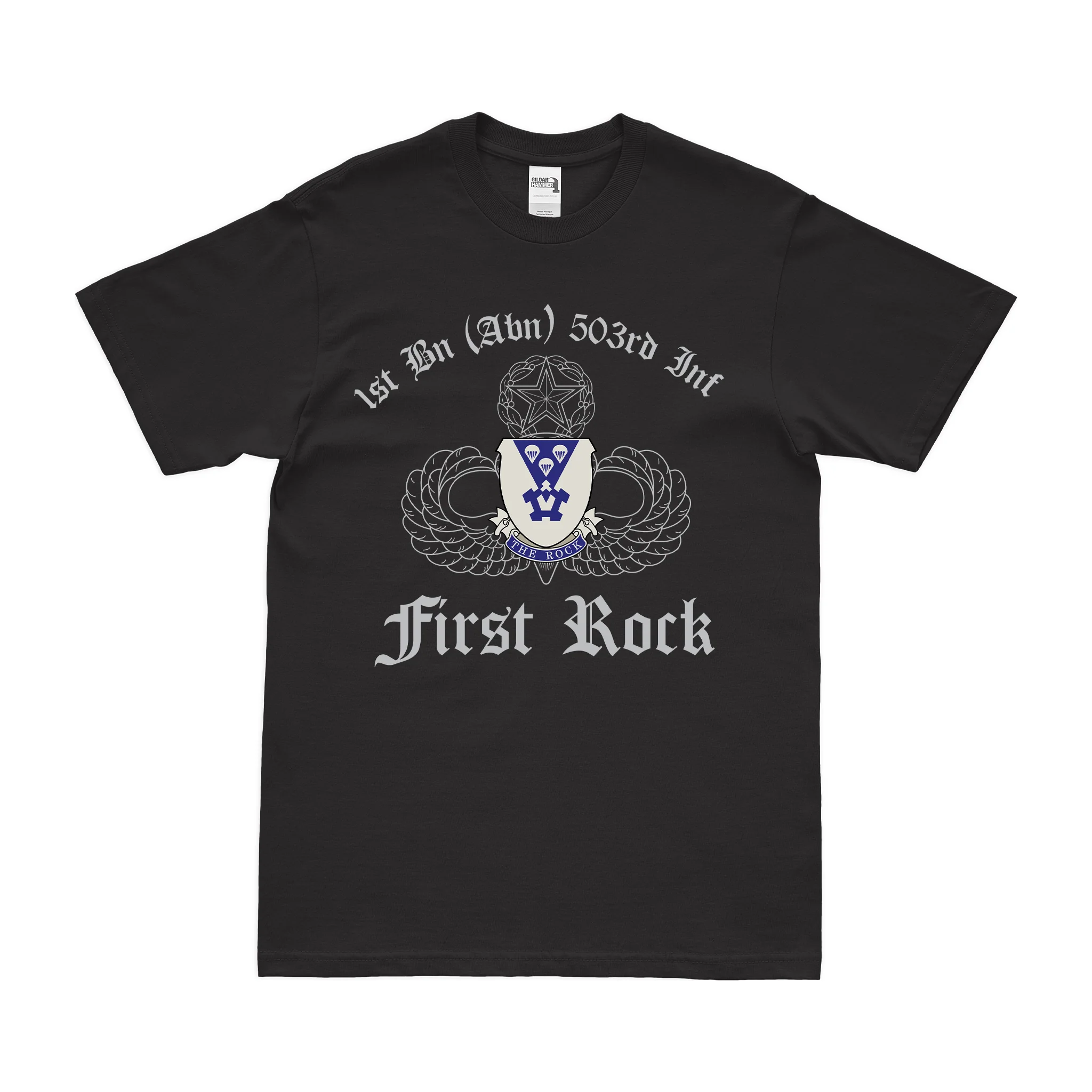 1-503rd Airborne Infantry "First Rock" T-Shirt