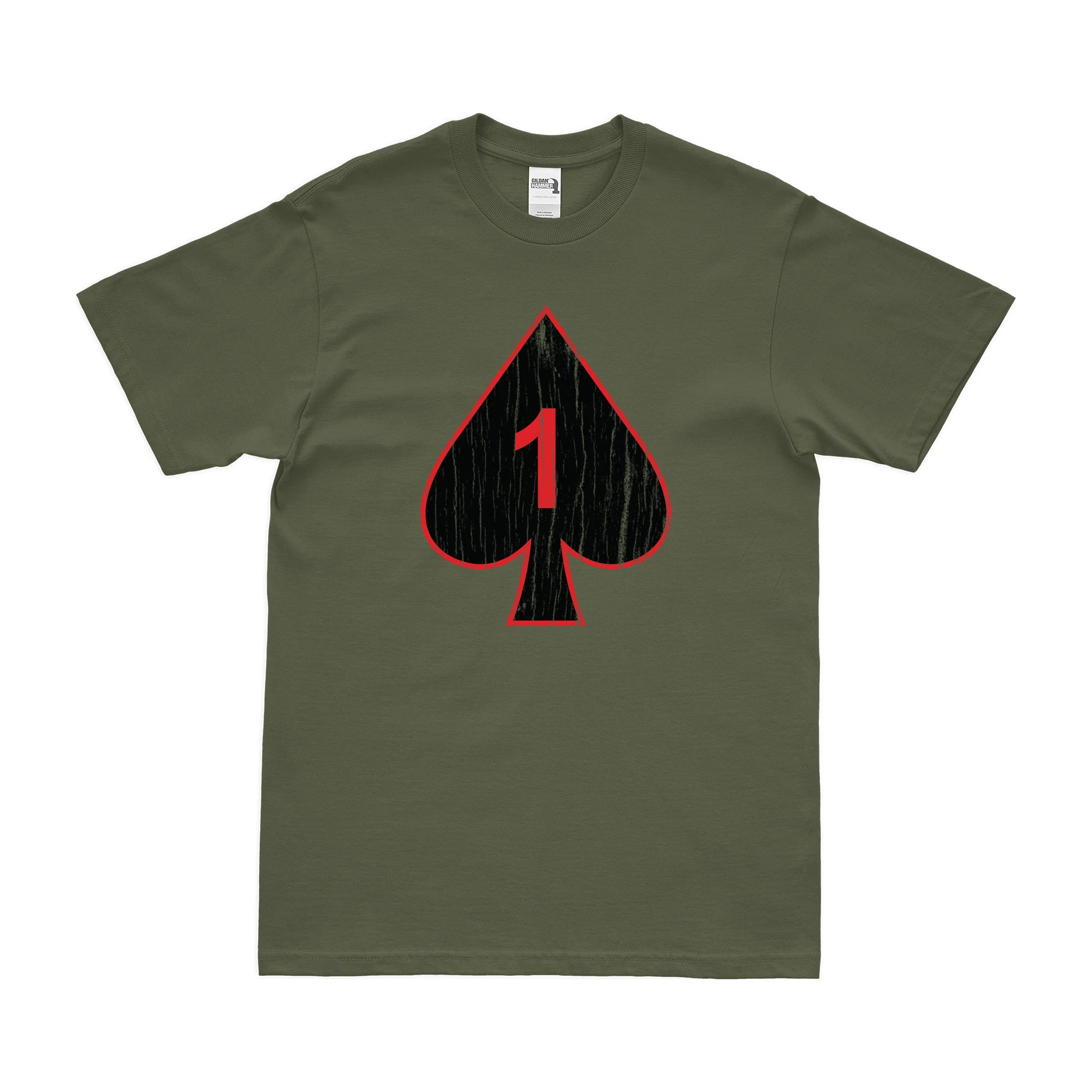 1-506th Infantry Regiment 'Red Currahee' Emblem T-Shirt - Image 4