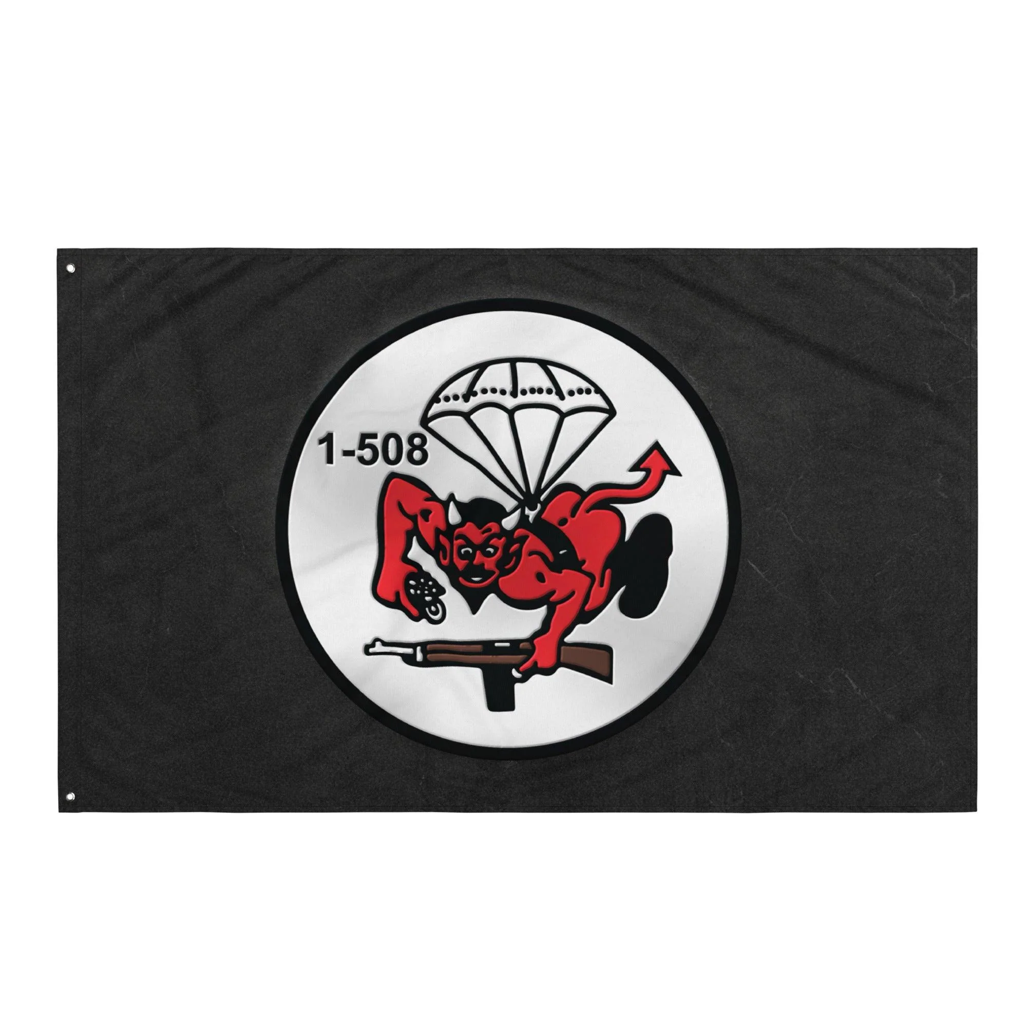 1-508 Parachute Infantry '1 Fury' Butt Devil Flag - Image 4