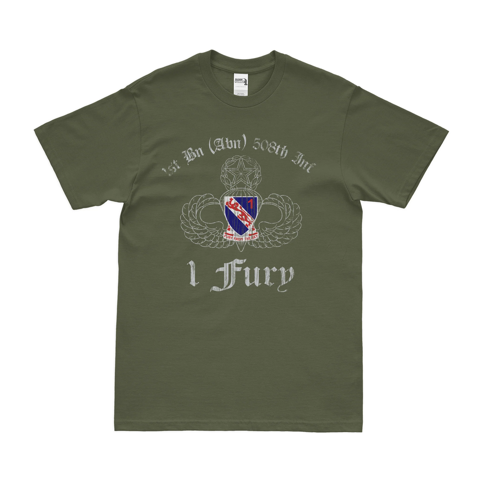 1-508 PIR '1 Fury' Airborne T-Shirt - Image 4