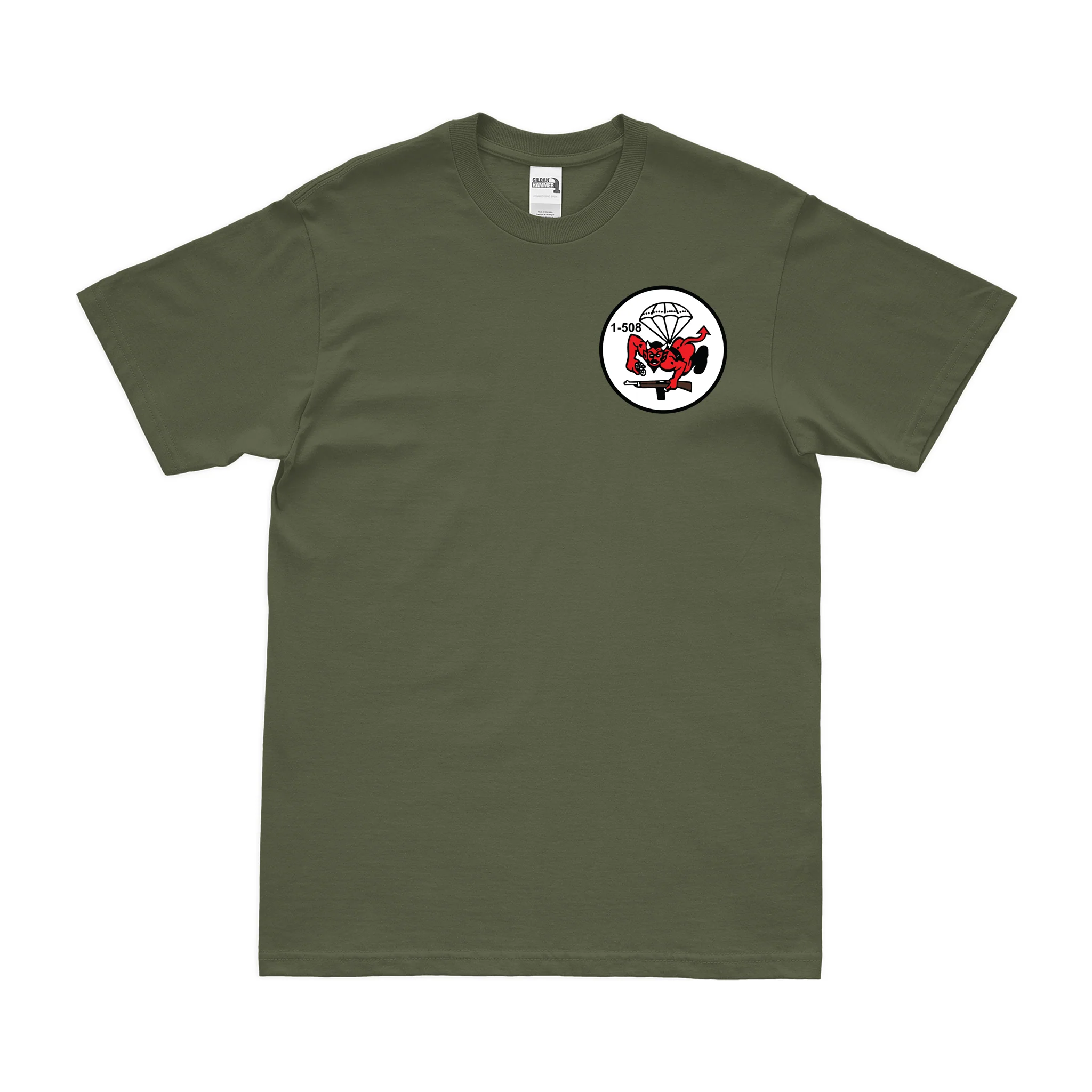 1-508 PIR '1 Fury' Left Chest Butt Devil T-Shirt - Image 2