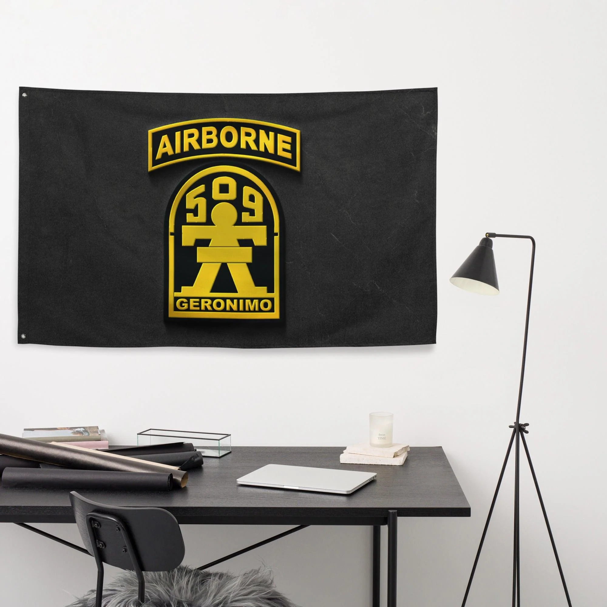 1-509 Airborne Infantry Regiment Flag - Image 2