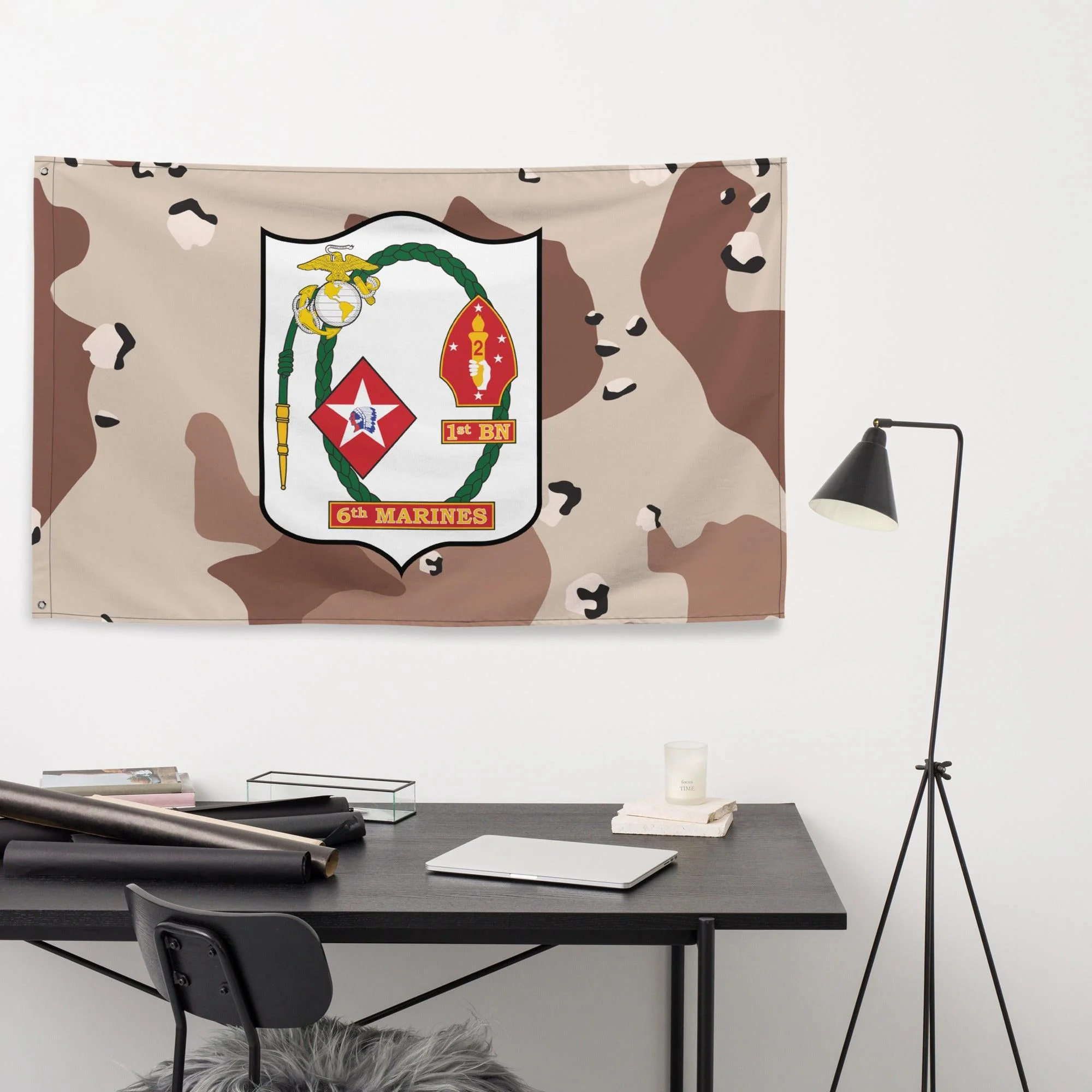 1/6 Marines Chocolate-Chip Camouflage Flag - Image 2