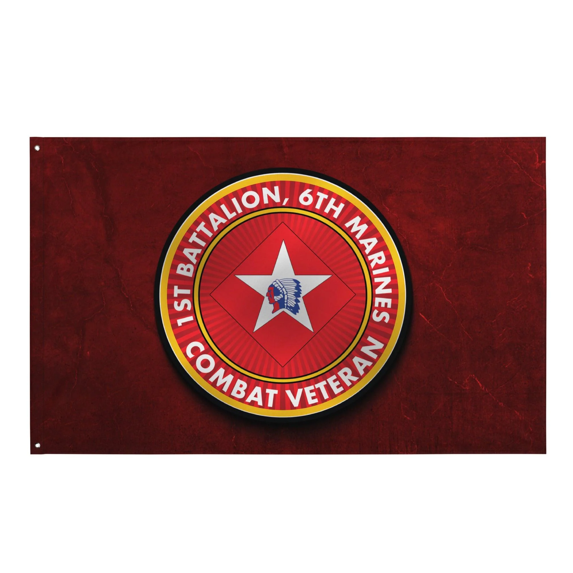 1/6 Marines Combat Veteran Red Flag