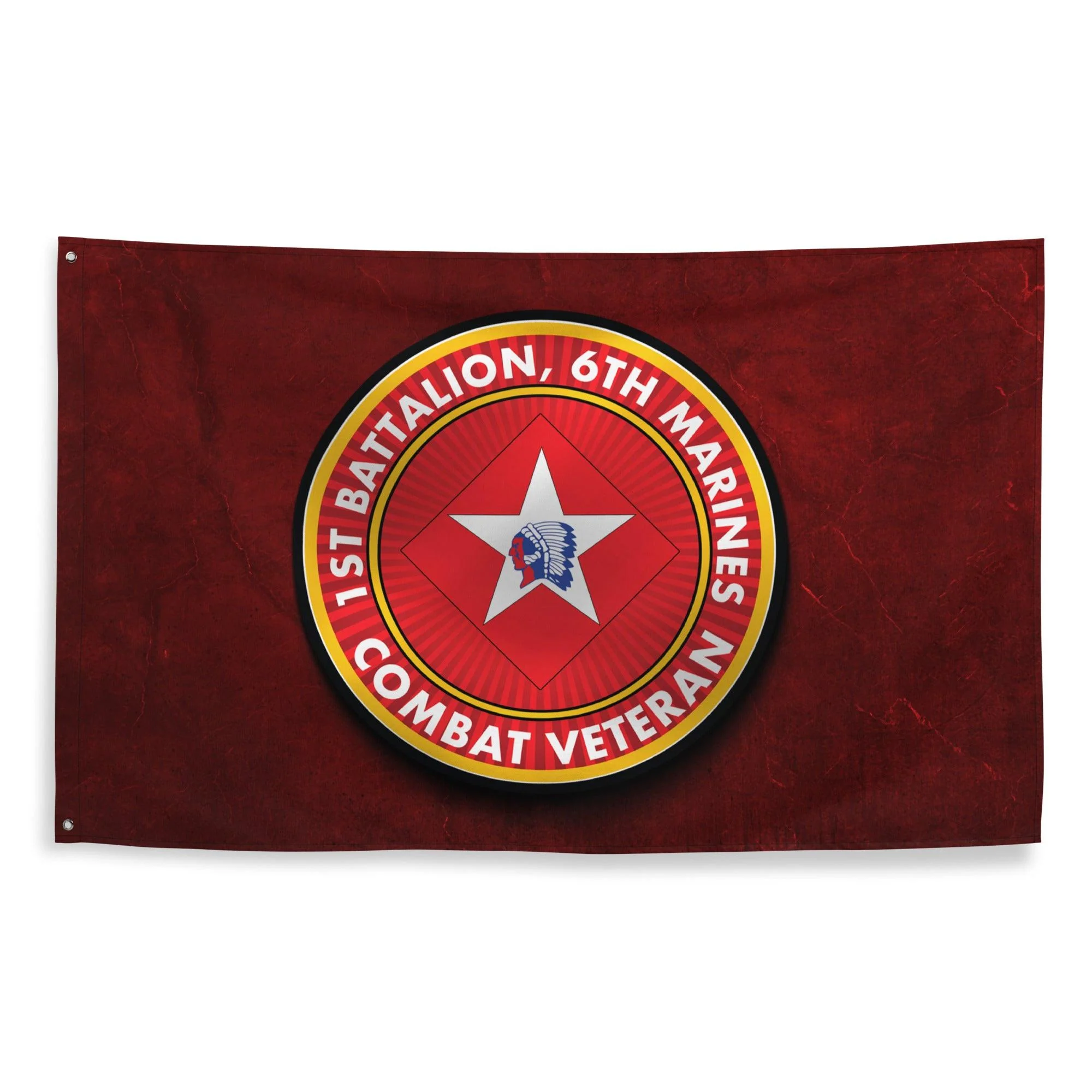 1/6 Marines Combat Veteran Red Flag - Image 3