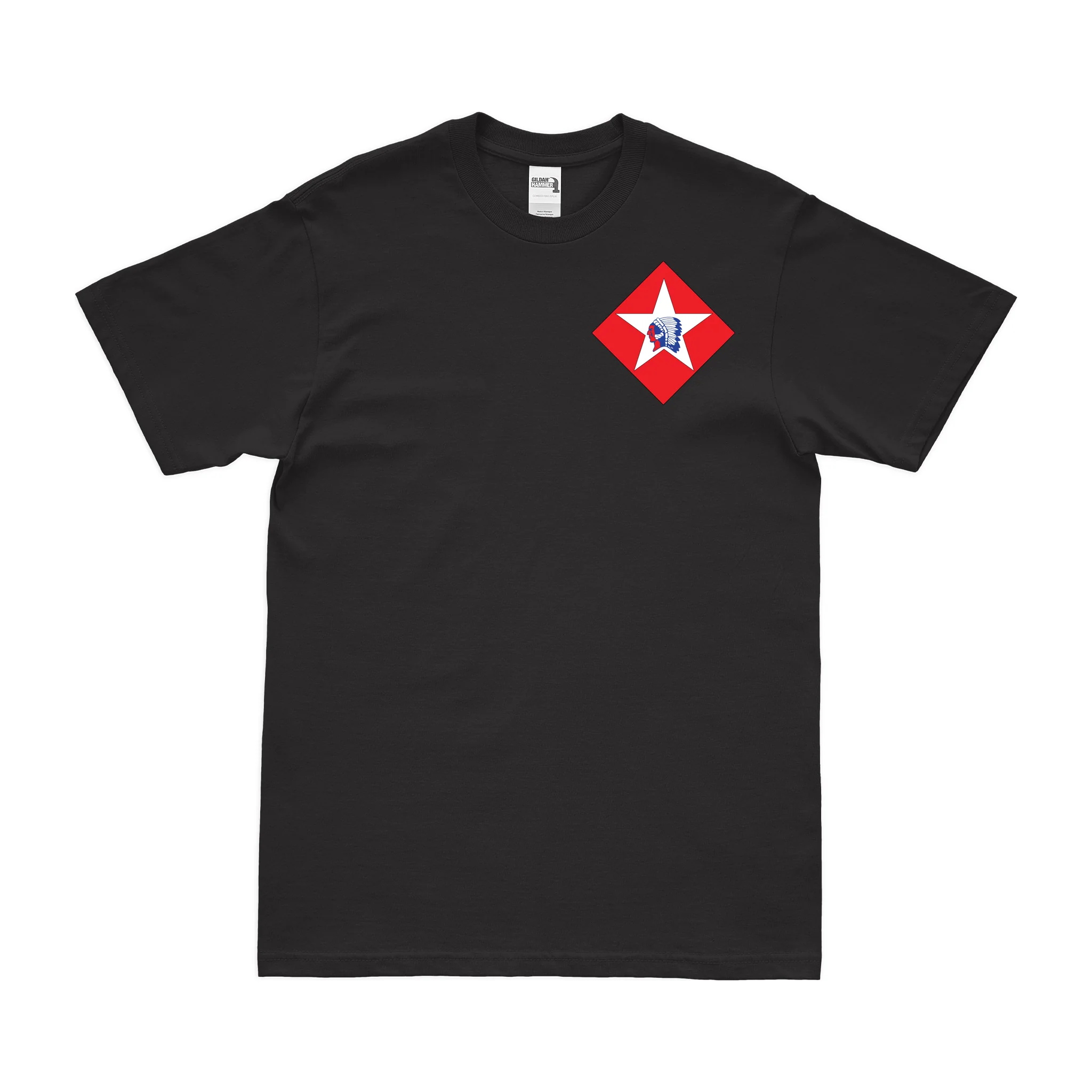 1/6 Marines Logo Left Chest Emblem T-Shirt