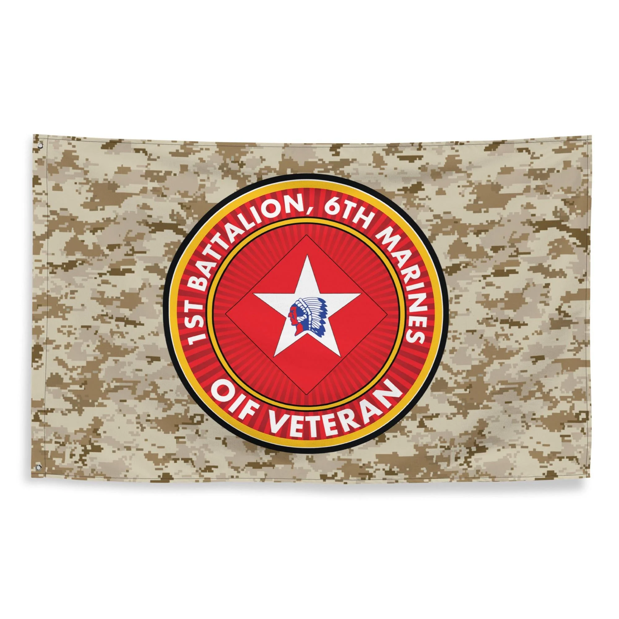 1/6 Marines OIF Veteran Emblem MARPAT Flag - Image 4