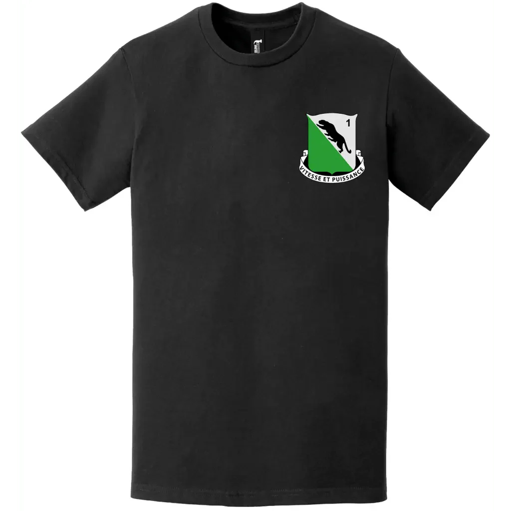 1-69 Armor Regiment DUI Logo Emblem Left Chest T-Shirt