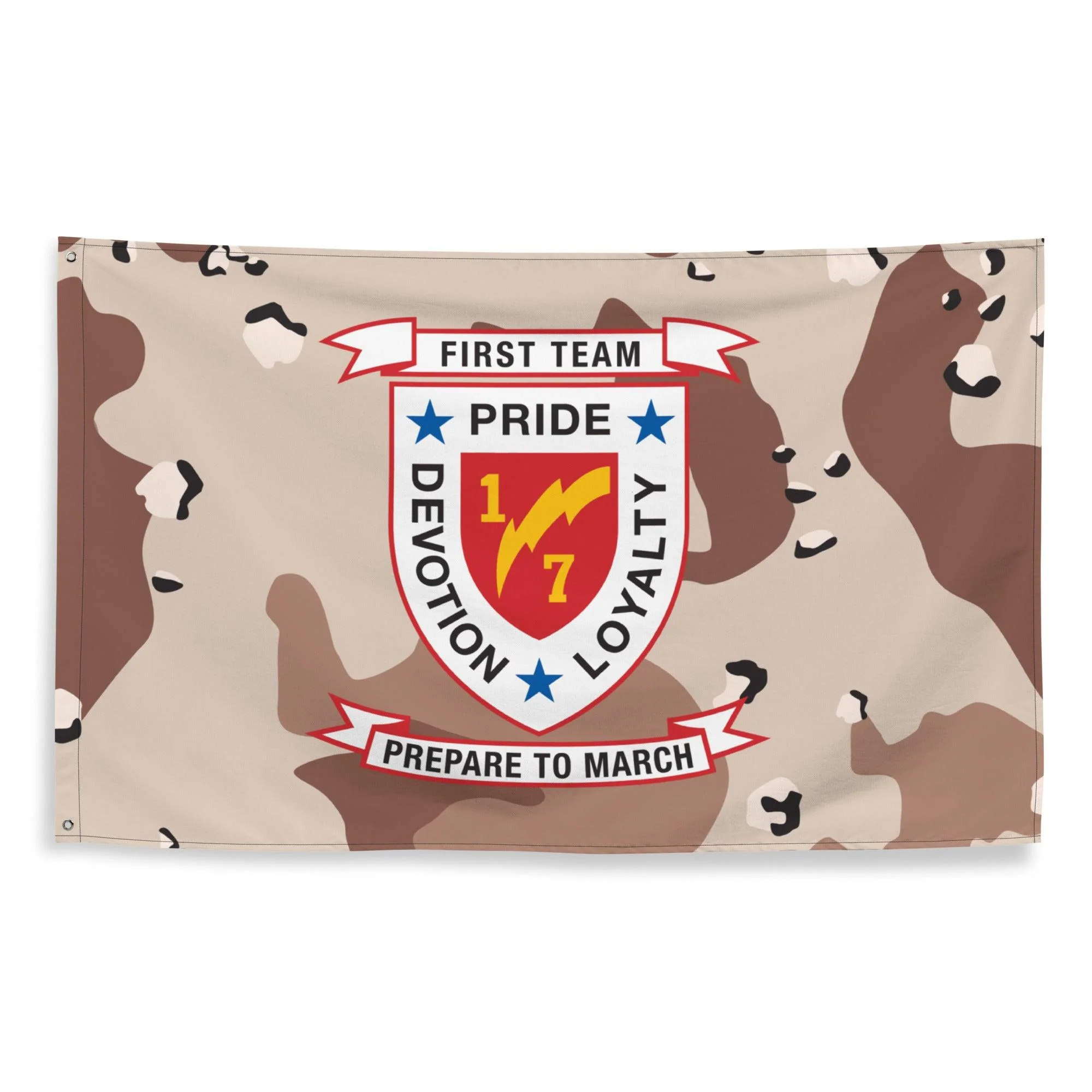 1/7 Marines Chocolate-Chip Camouflage Flag - Image 3