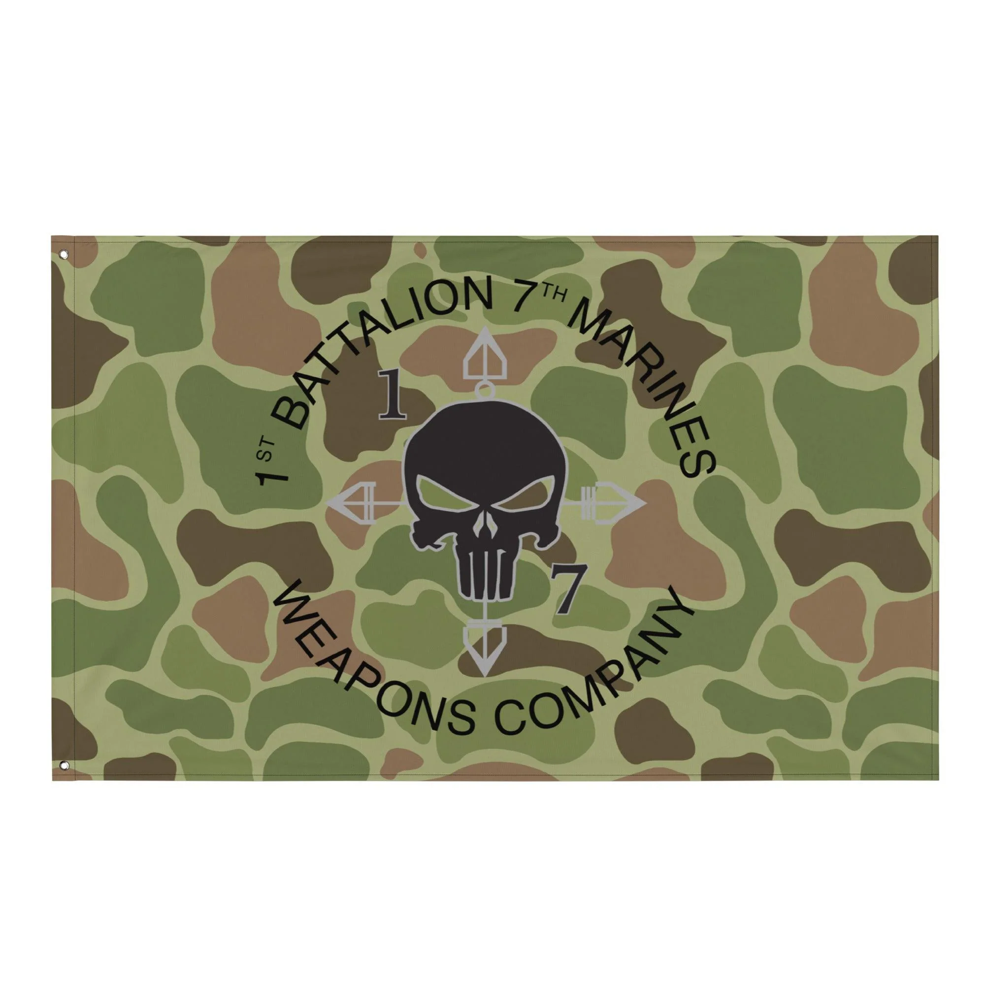 1/7 Marines Weapons Company Frogskin Camo Flag