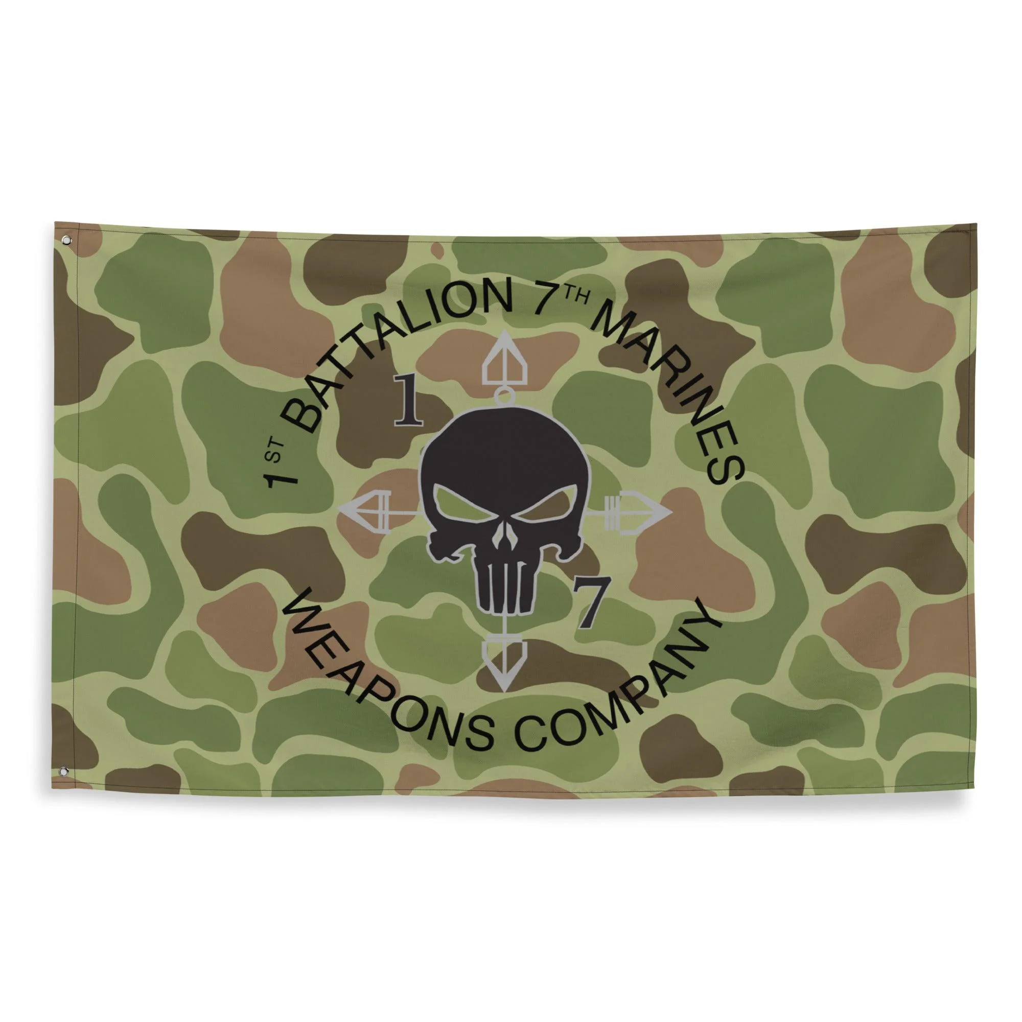 1/7 Marines Weapons Company Frogskin Camo Flag - Image 3