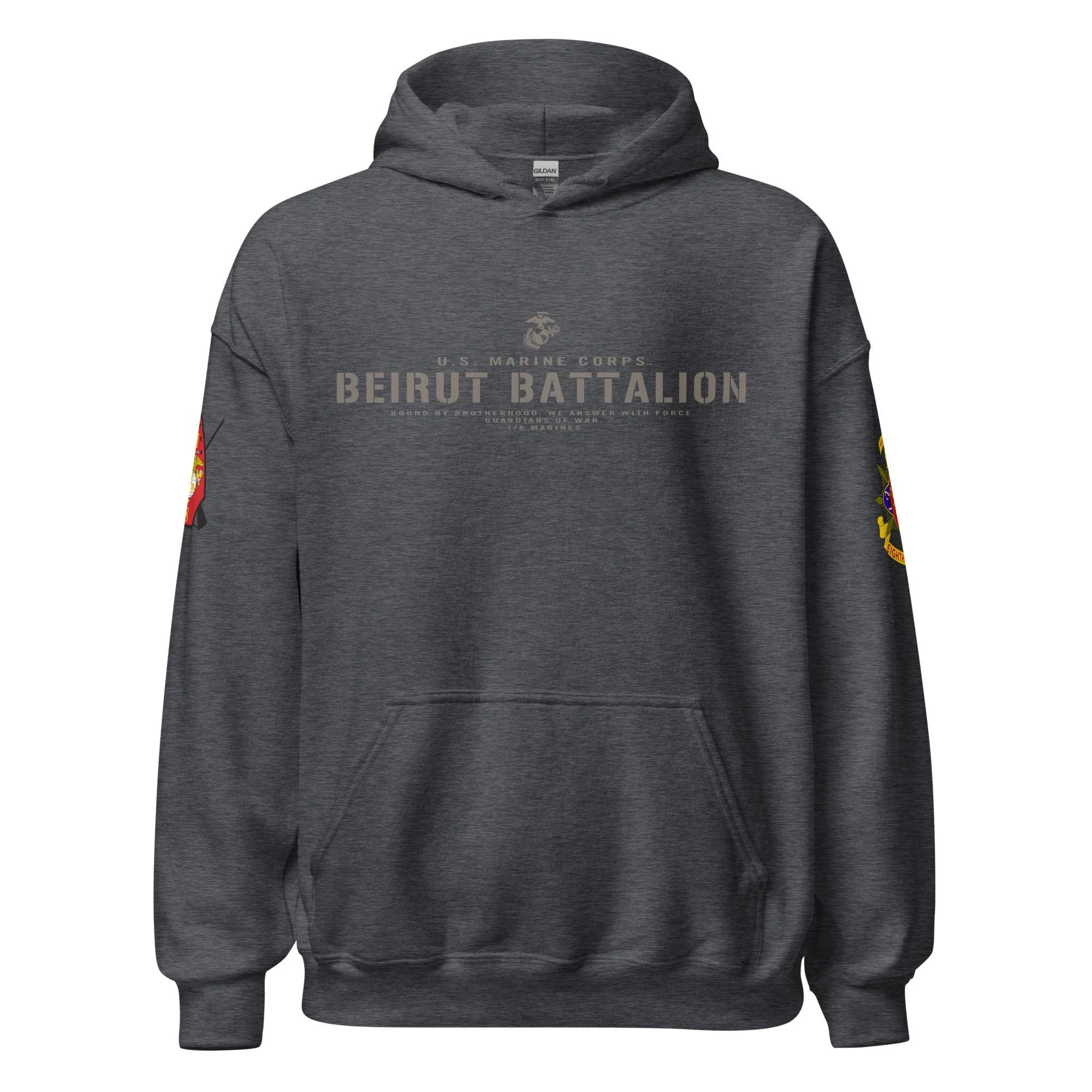 1/8 Marines "Beirut Battalion" Unit Motto Unisex Hoodie - Image 9