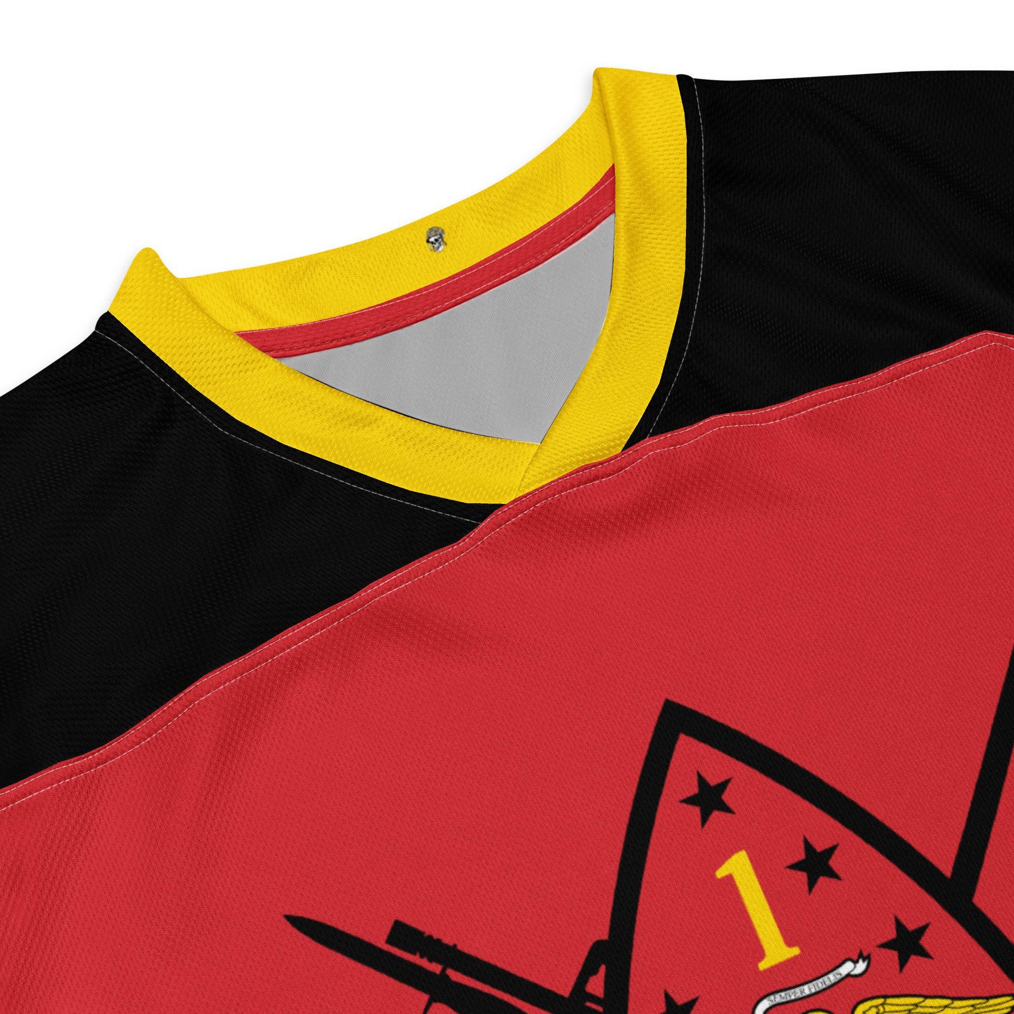 1st Bn 8th Marines (1/8 Marines) USMC Hockey Fan Jersey - Image 6