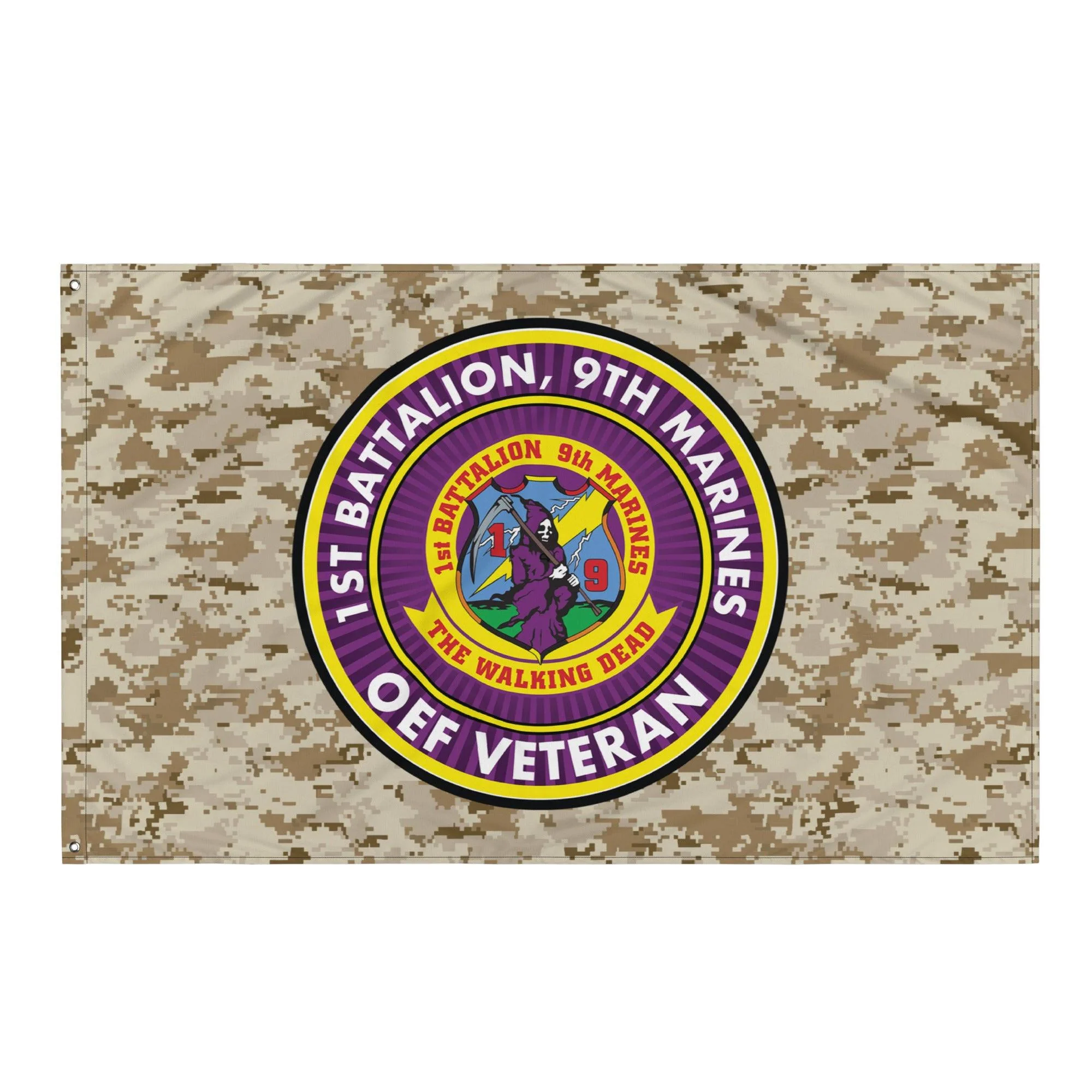 1/9 Marines Operation Enduring Freedom Veteran MARPAT Flag