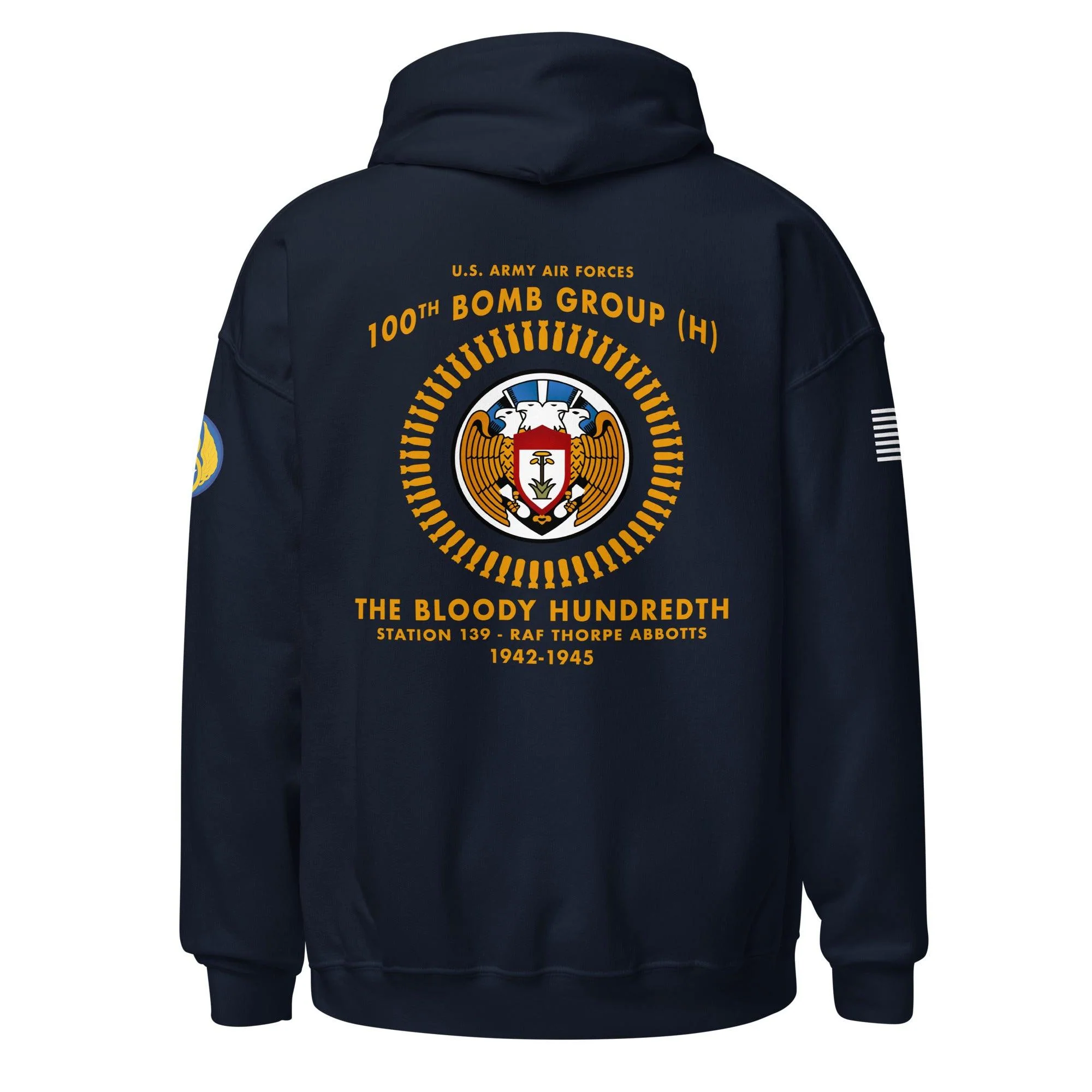100th Bomb Group (Heavy) 'Bloody Hundredth' 8th Air Force Legacy Unisex Hoodie - Image 6