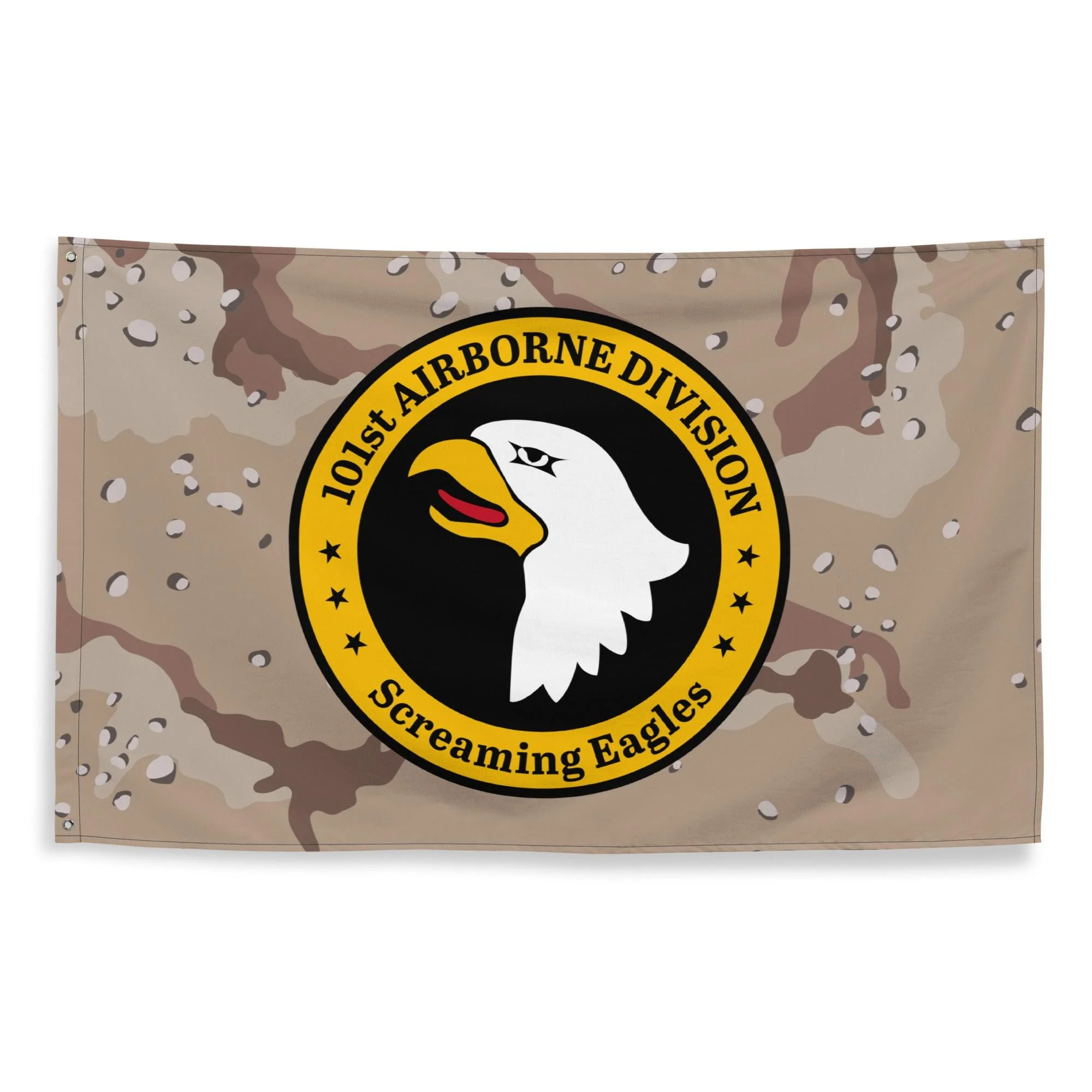 101st Airborne Desert Storm Camo Emblem Flag - Image 3