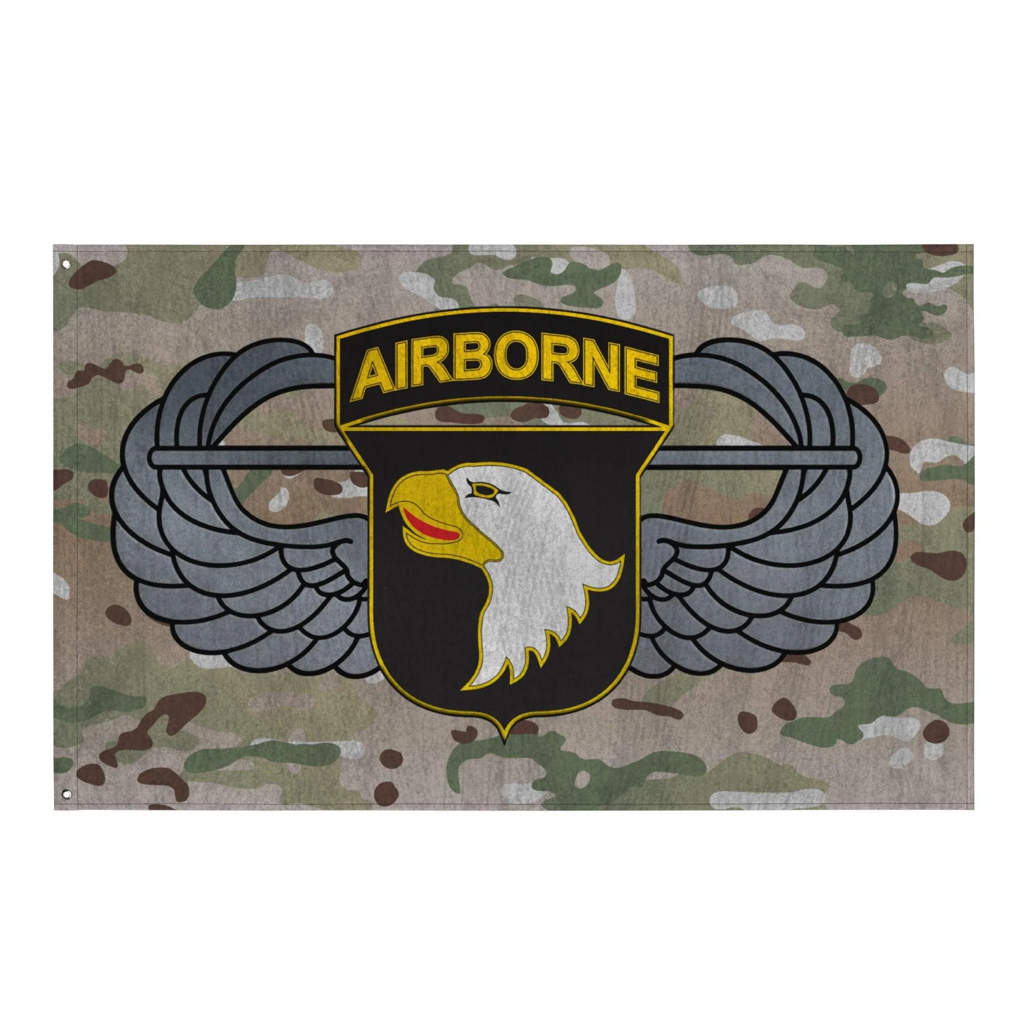 101st Airborne Division Air Assault Multicam Wall Flag - Image 6