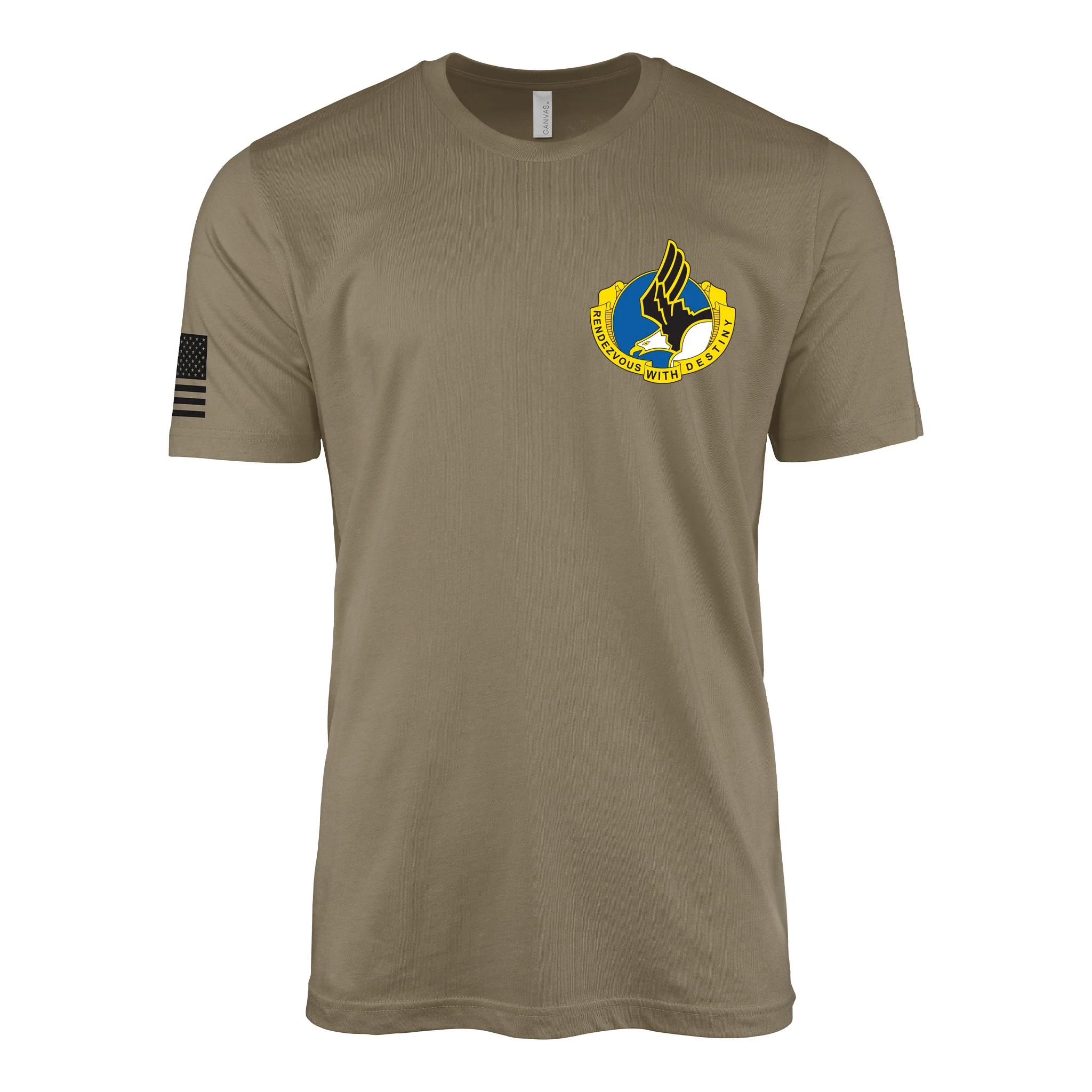 101st Airborne Division Left Chest DUI Emblem T-Shirt - Image 3