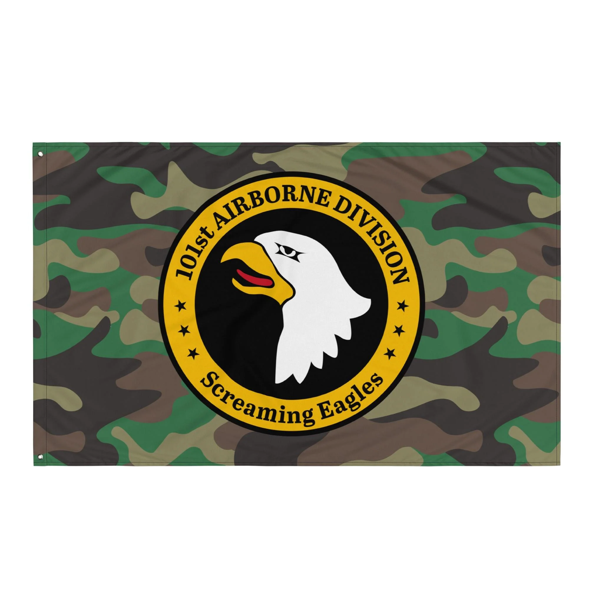 101st Airborne M81 Woodland Camo Emblem Flag - Image 4