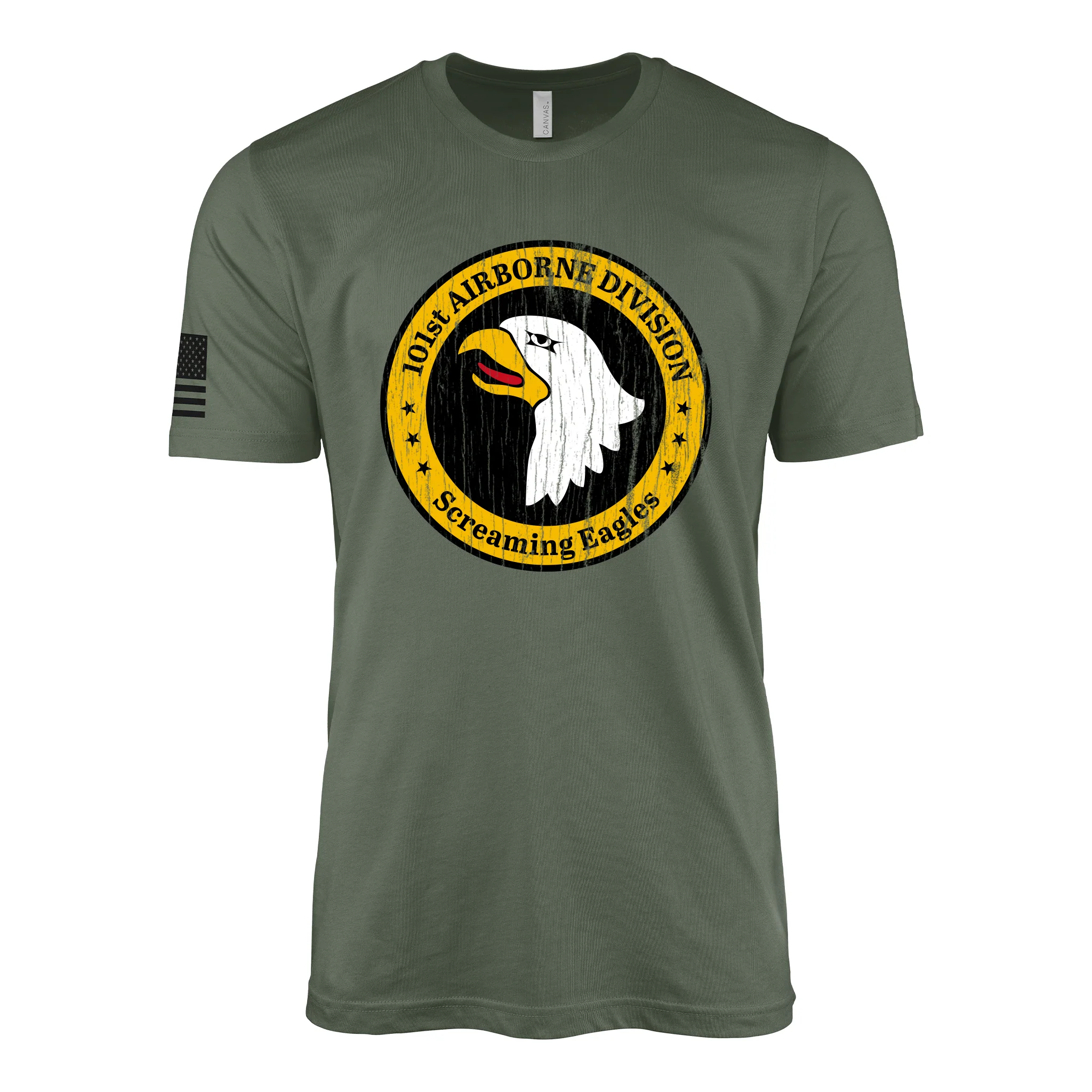 101st Airborne Screaming Eagles Emblem T-Shirt - Image 5