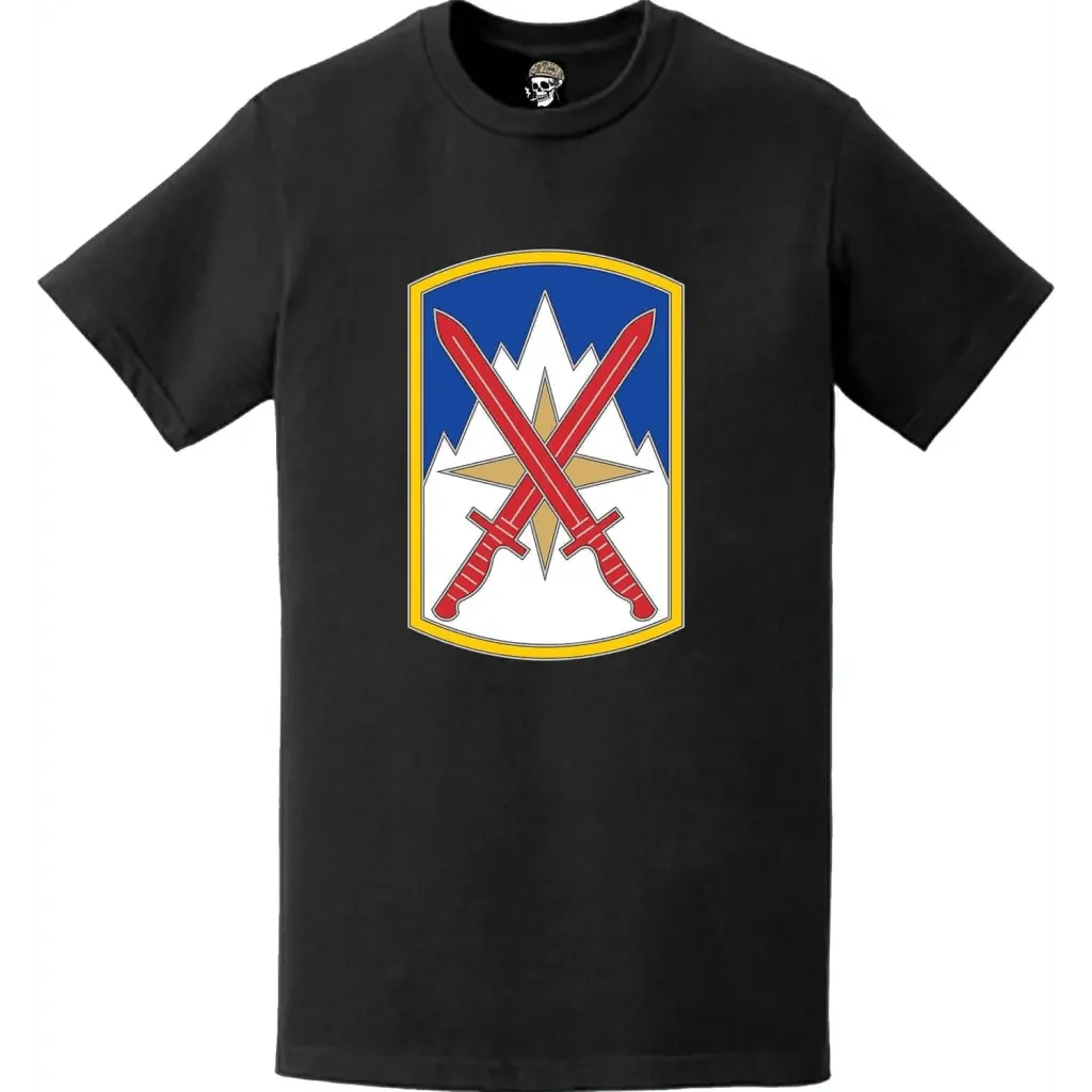 10th Mountain Division Sust Bde 'Muleskinners' Logo Emblem T-Shirt