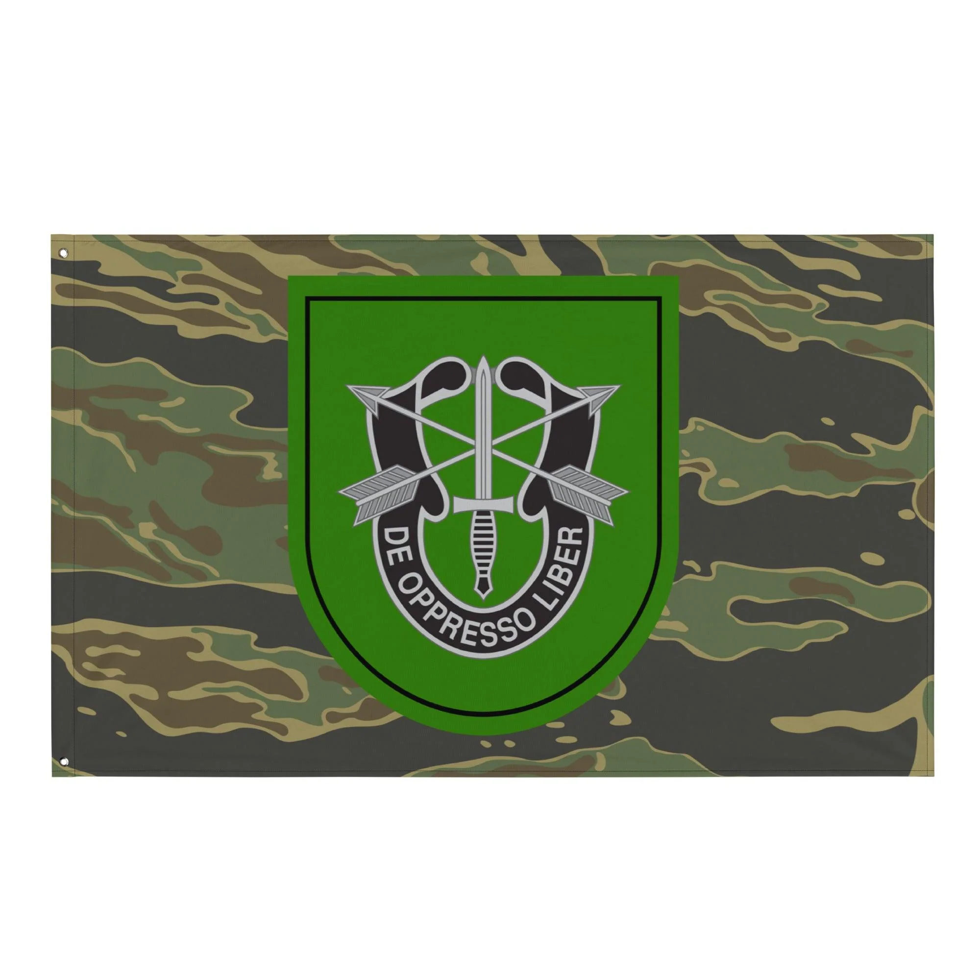 10th Special Forces Group (10th SFG) Tiger Stripe Camo Flag - Image 2