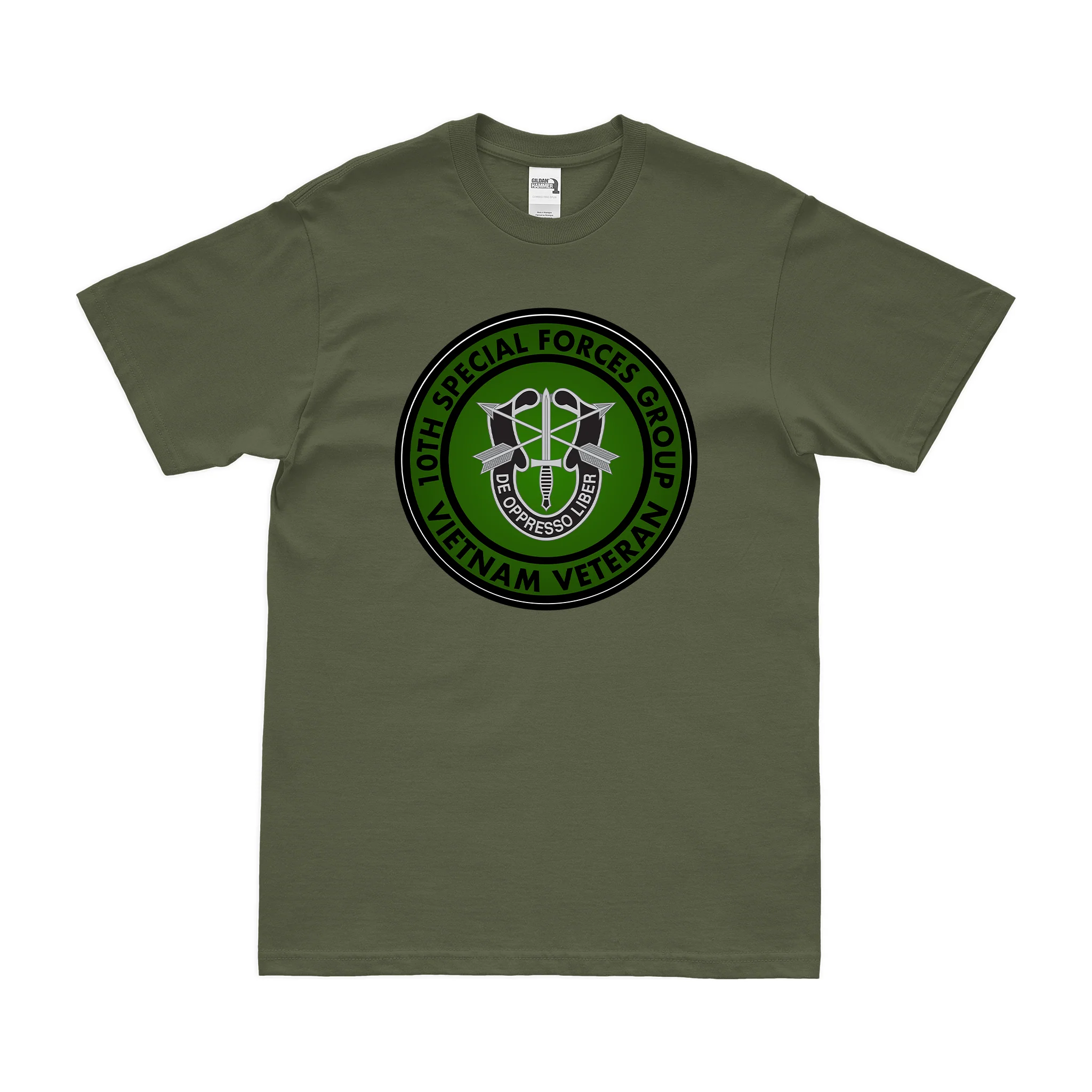 10th Special Forces Group (10th SFG) Vietnam Veteran T-Shirt - Image 2